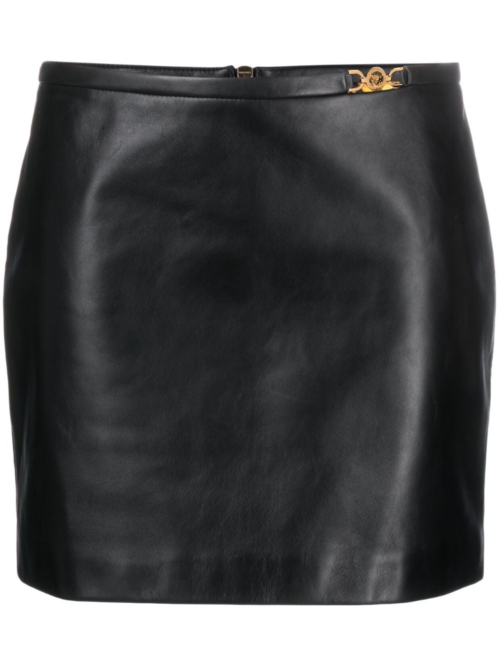 Versace VERSACE- Leather Mini Skirt