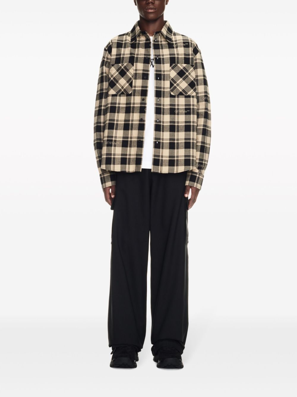 OFF-WHITE OFF-WHITE- Checked Flannel Shirt