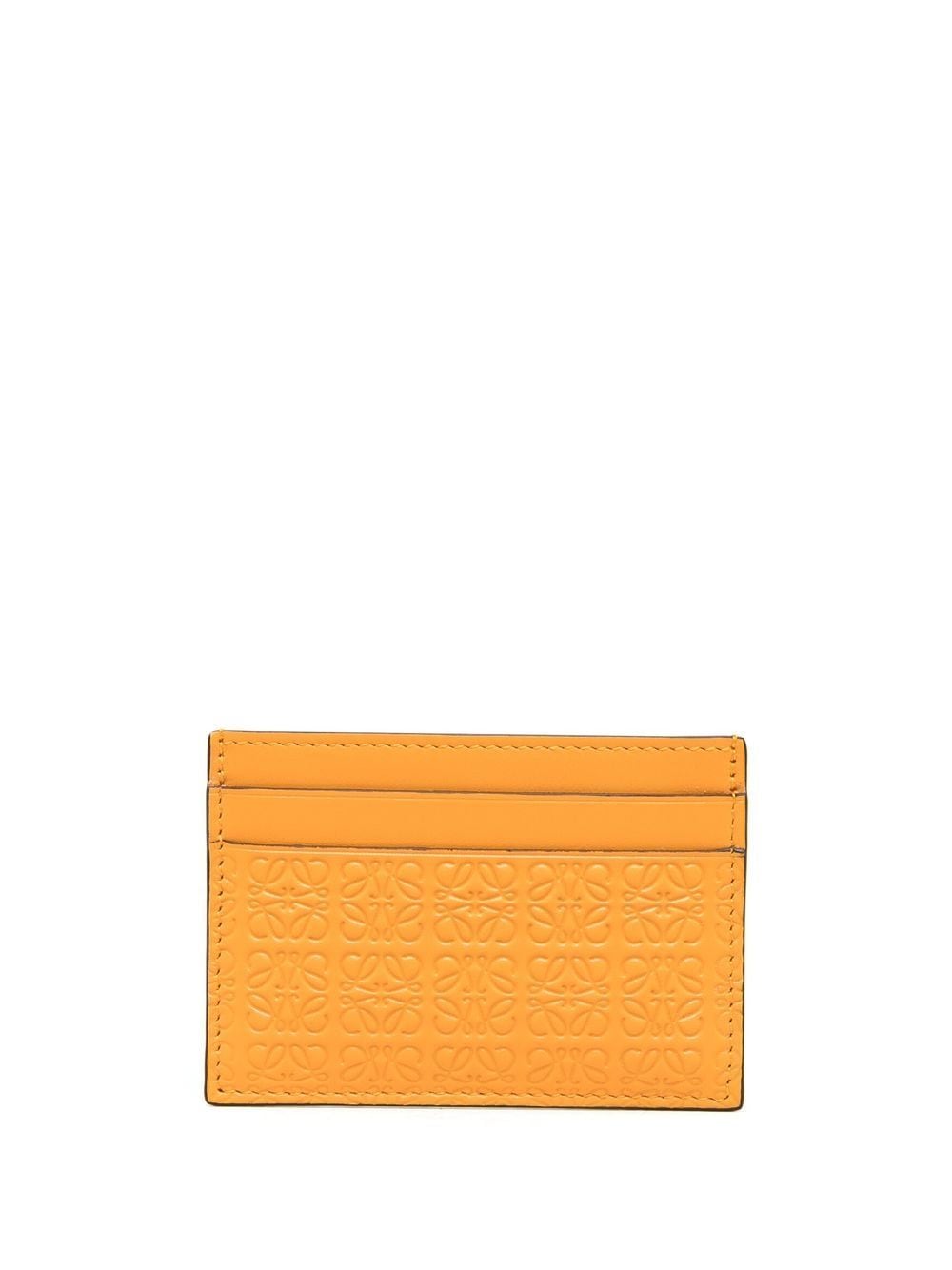 Loewe LOEWE- Repeat Embossed Leather Credit Card Holder