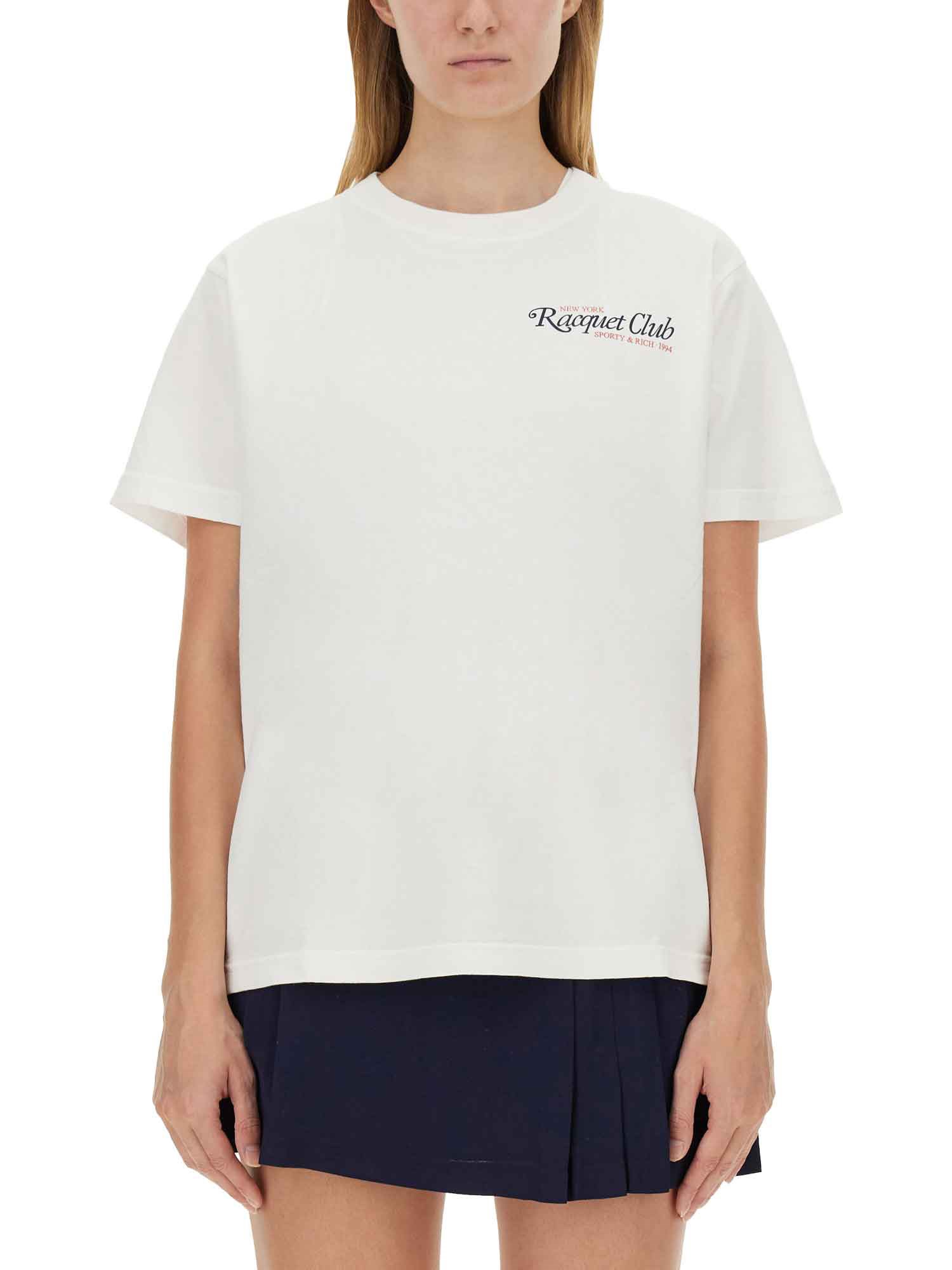 Sporty & Rich sporty & rich t-shirt with logo