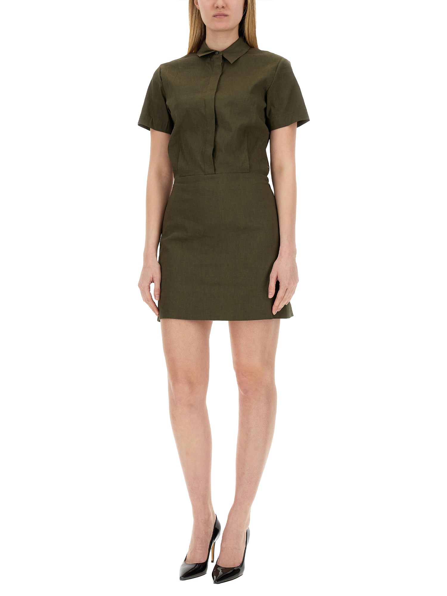 Theory theory linen blend dress