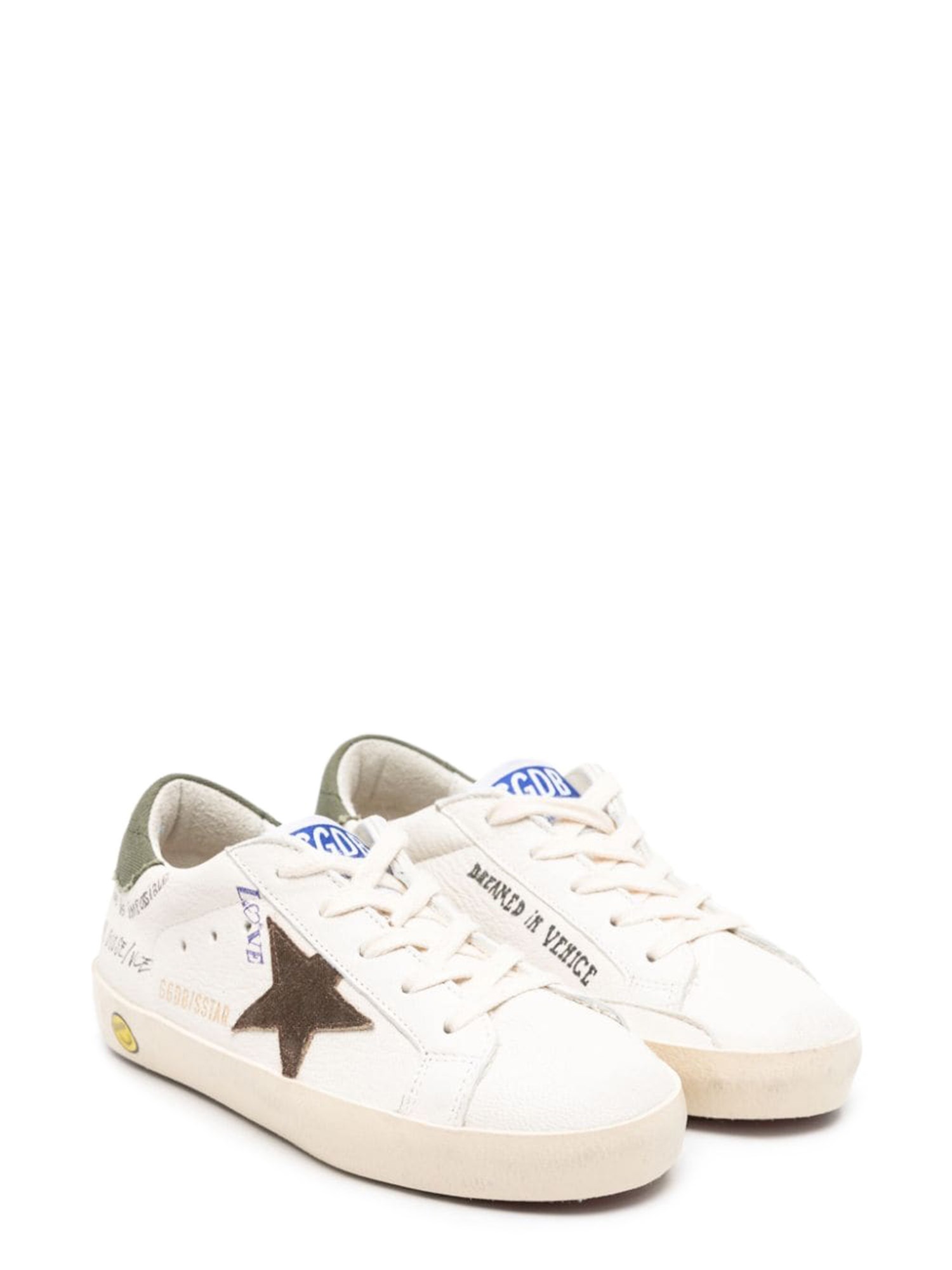 Golden Goose golden goose super-star glitter upper leather star and heel