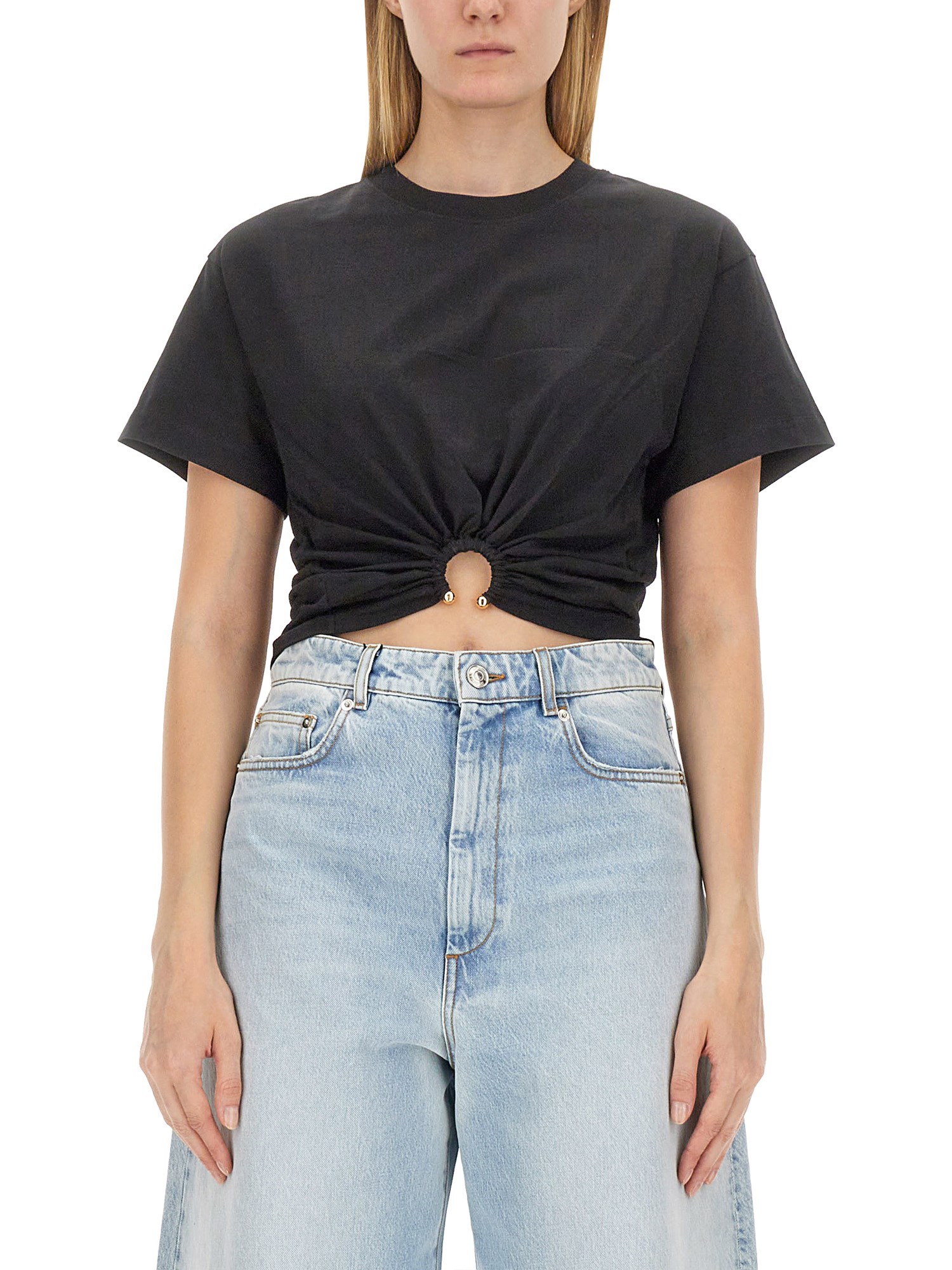 Rabanne rabanne cropped t-shirt