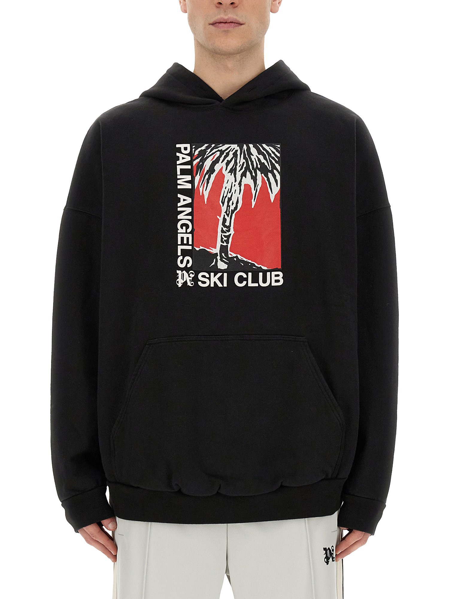 PALM ANGELS palm angels palm ski club print sweatshirt