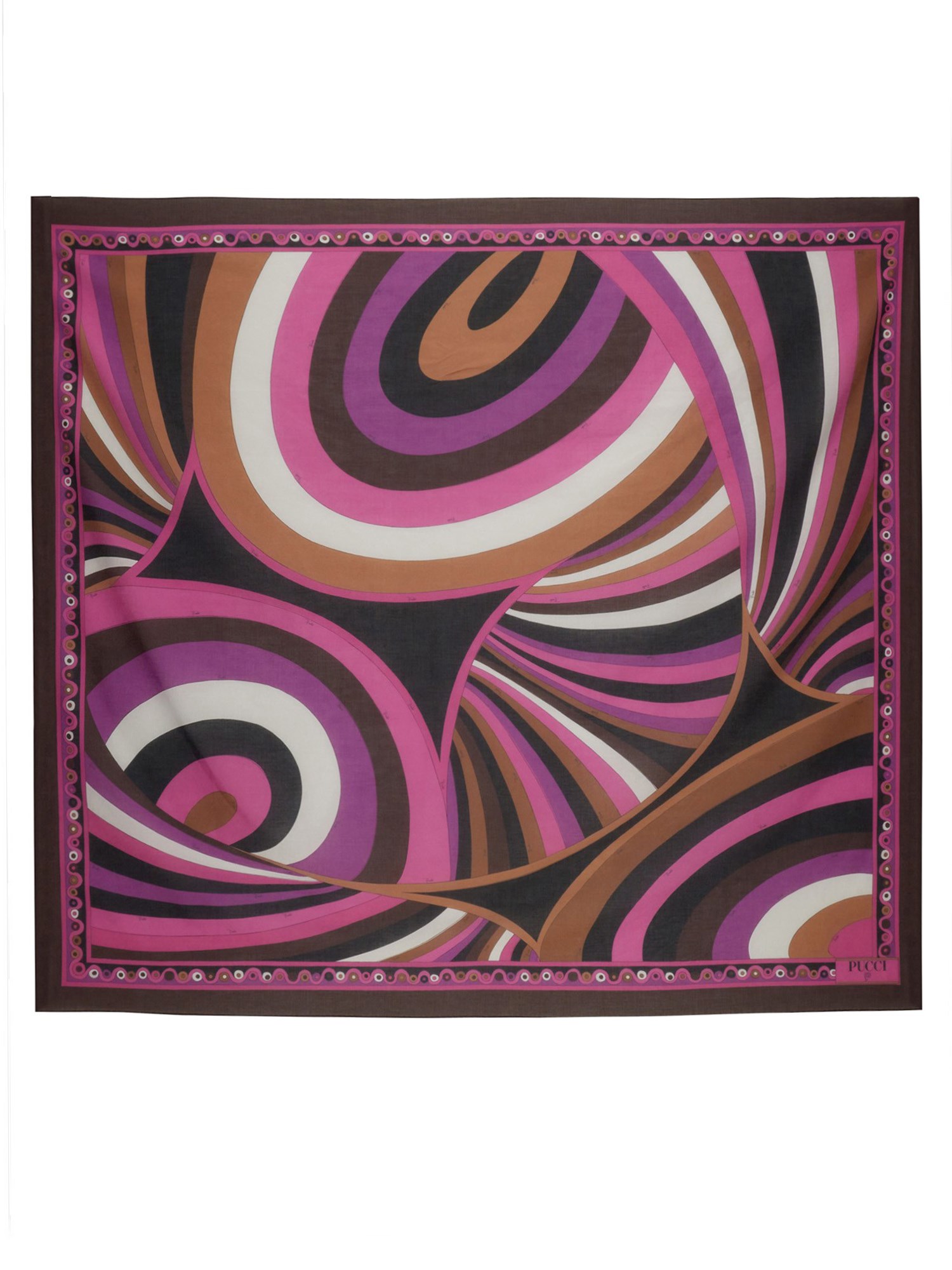 pucci pucci sarong with iris print and waves