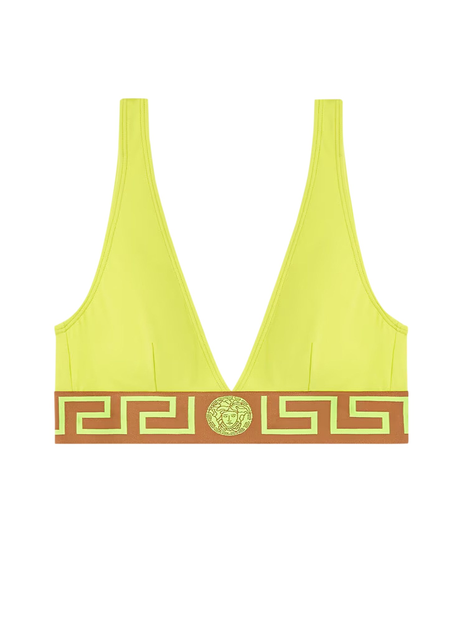 Versace versace bikini top with "greek"