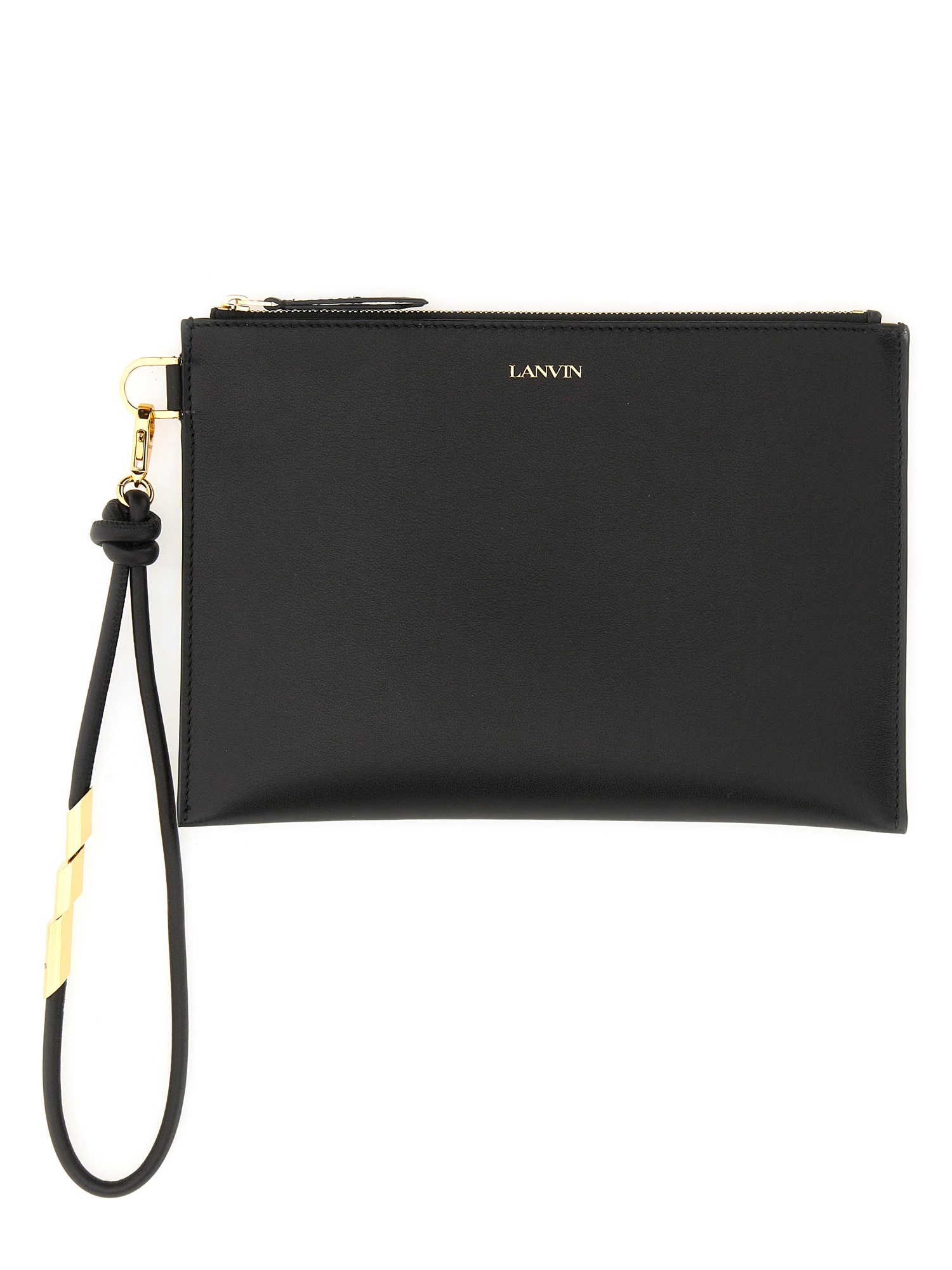 Lanvin lanvin leather clutch