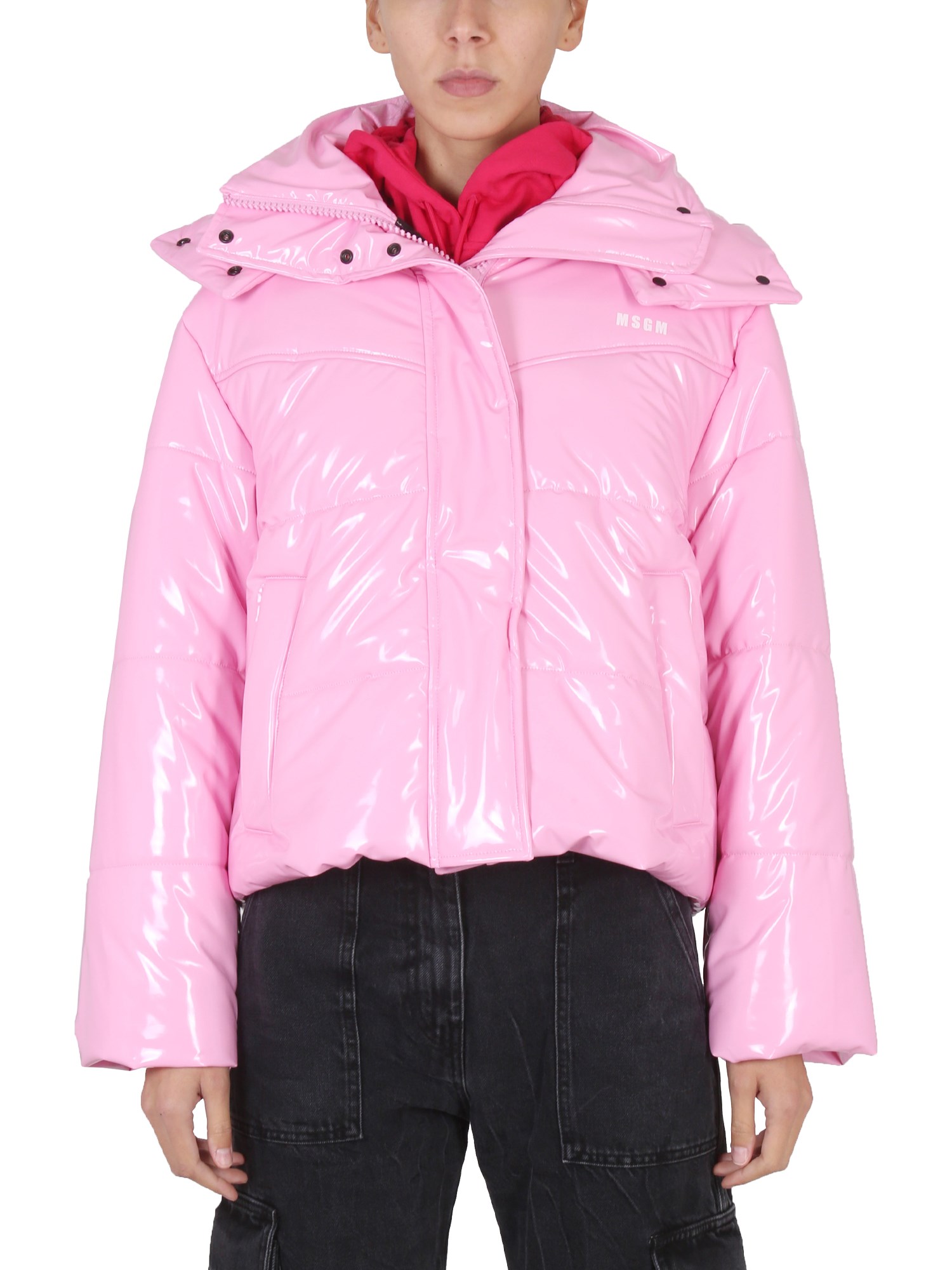 Msgm msgm down jacket with hood