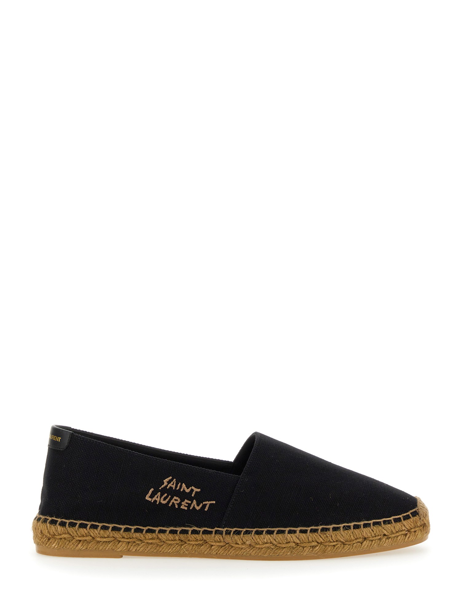 Saint Laurent saint laurent espadrille with embroidered logo