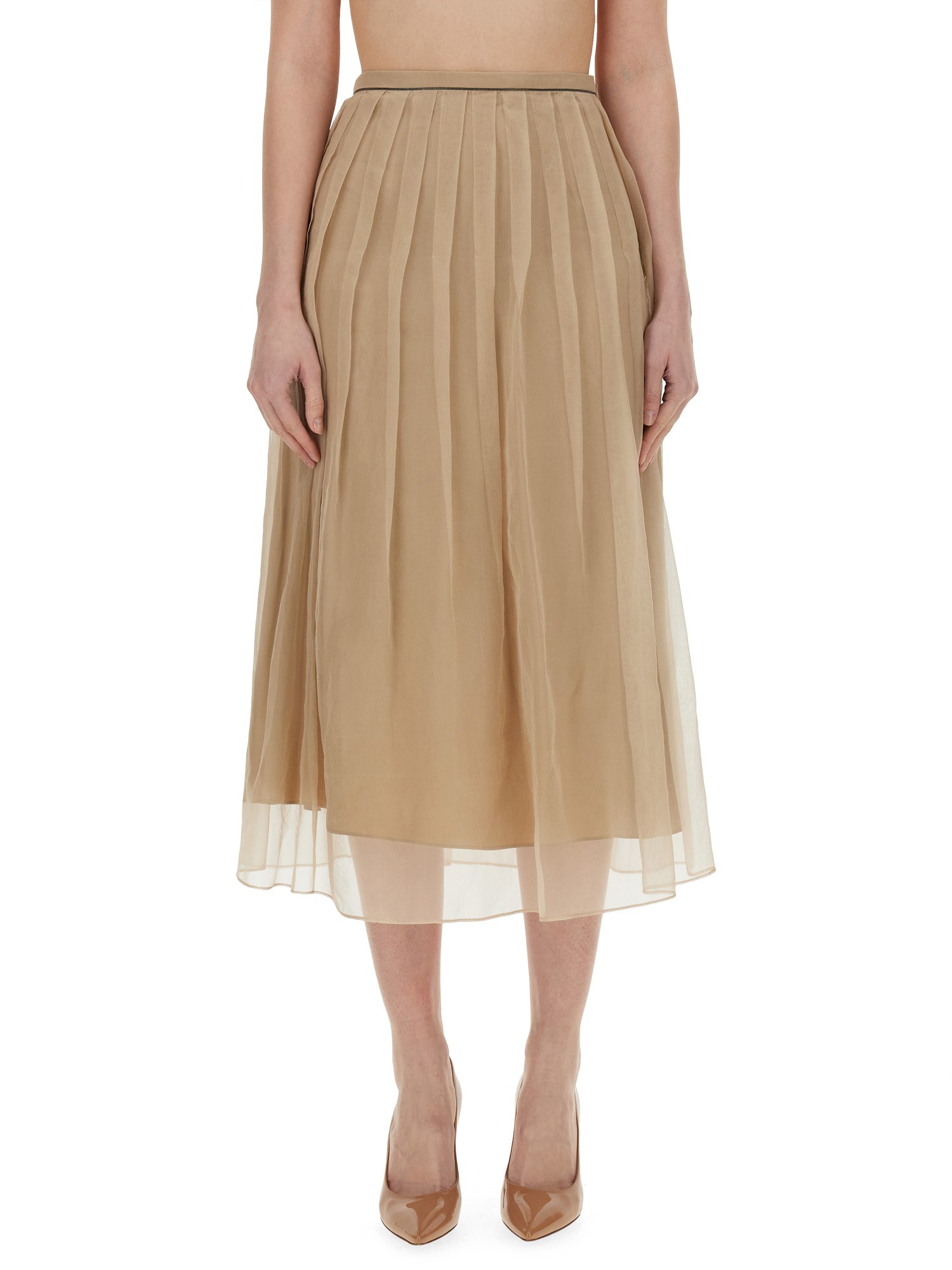 Brunello Cucinelli brunello cucinelli silk skirt