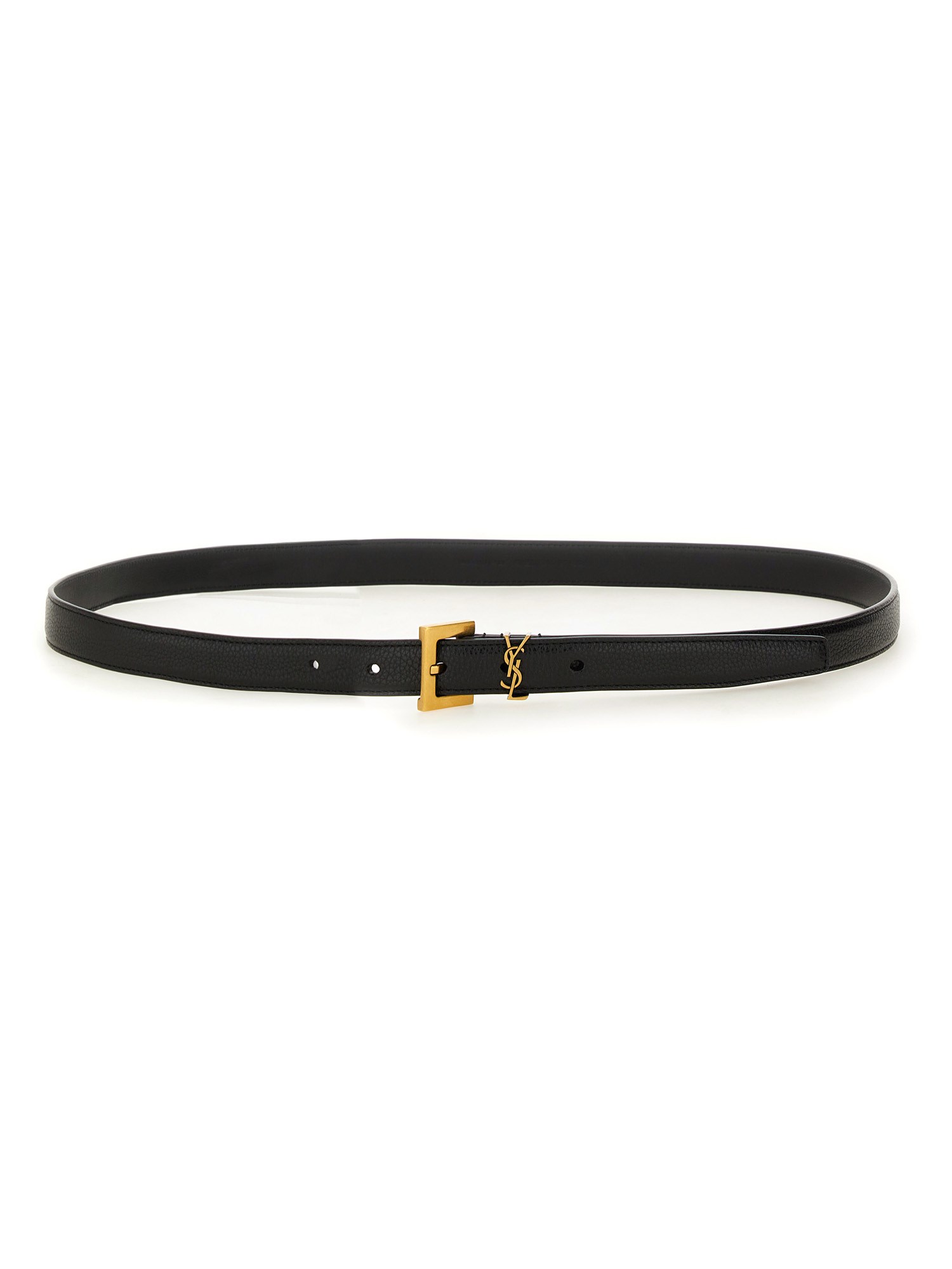 Saint Laurent saint laurent thin belt "cassandras"