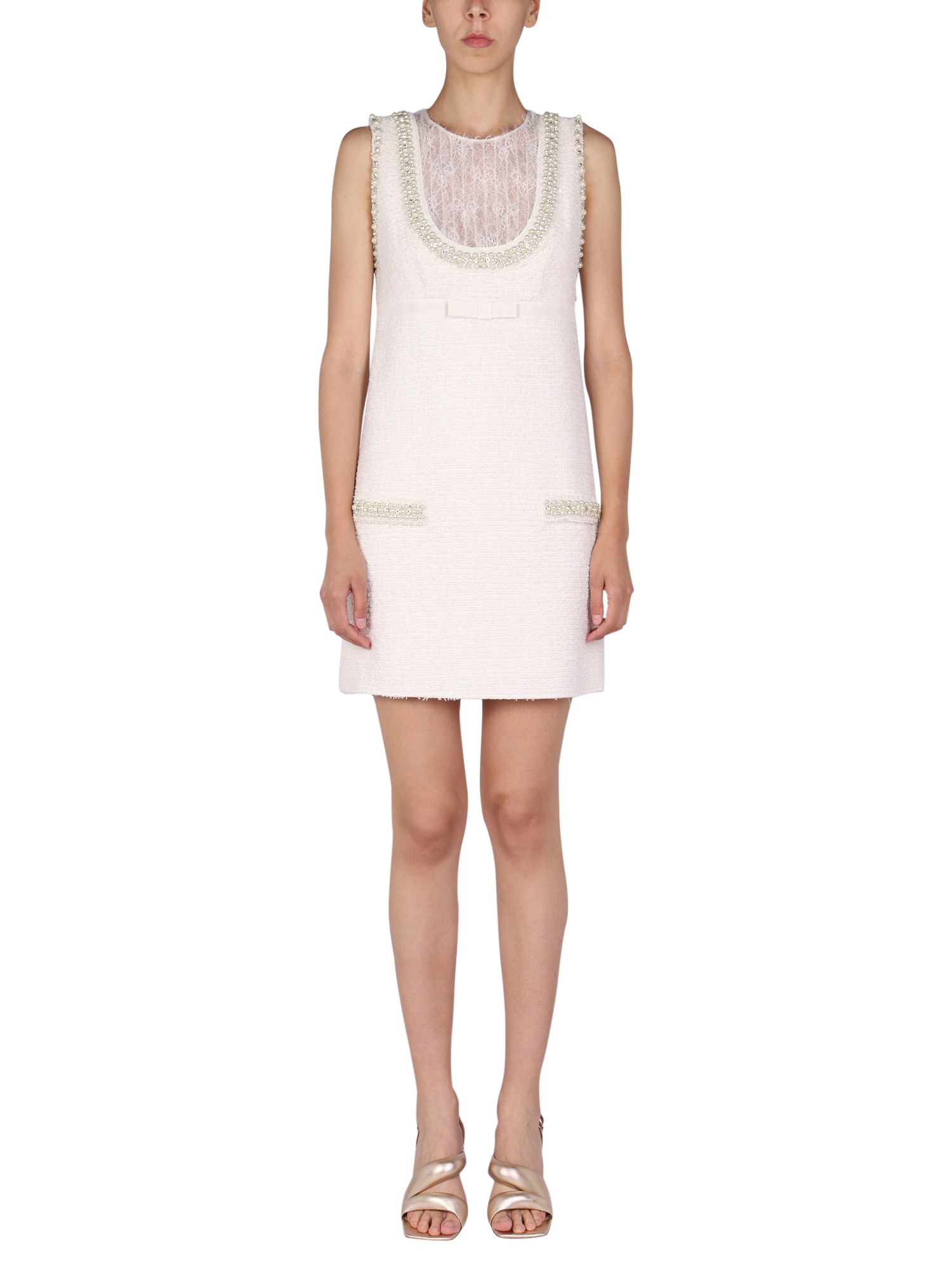 Elisabetta Franchi elisabetta franchi dress with pearl details