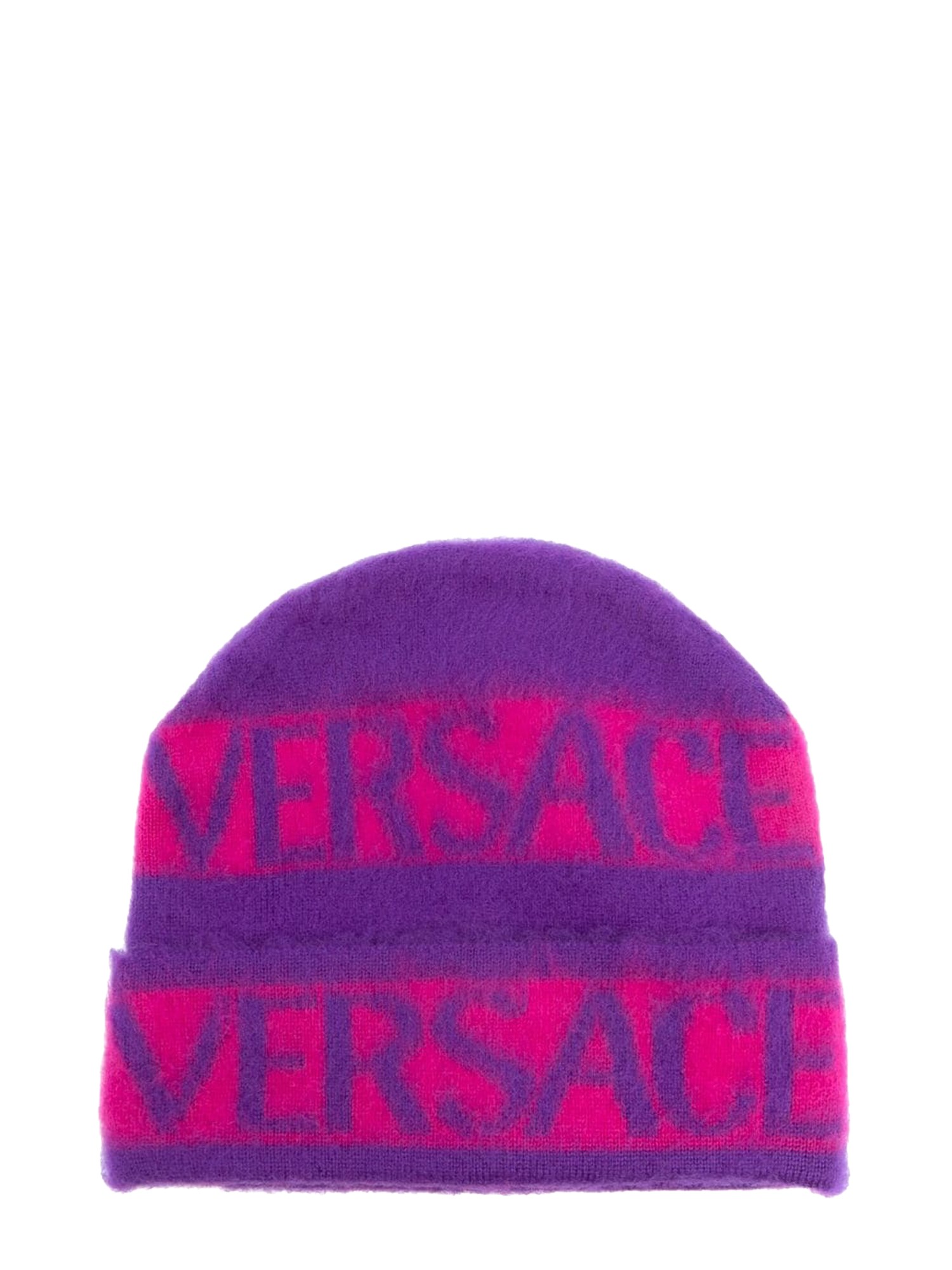 Versace versace beanie logo stripes