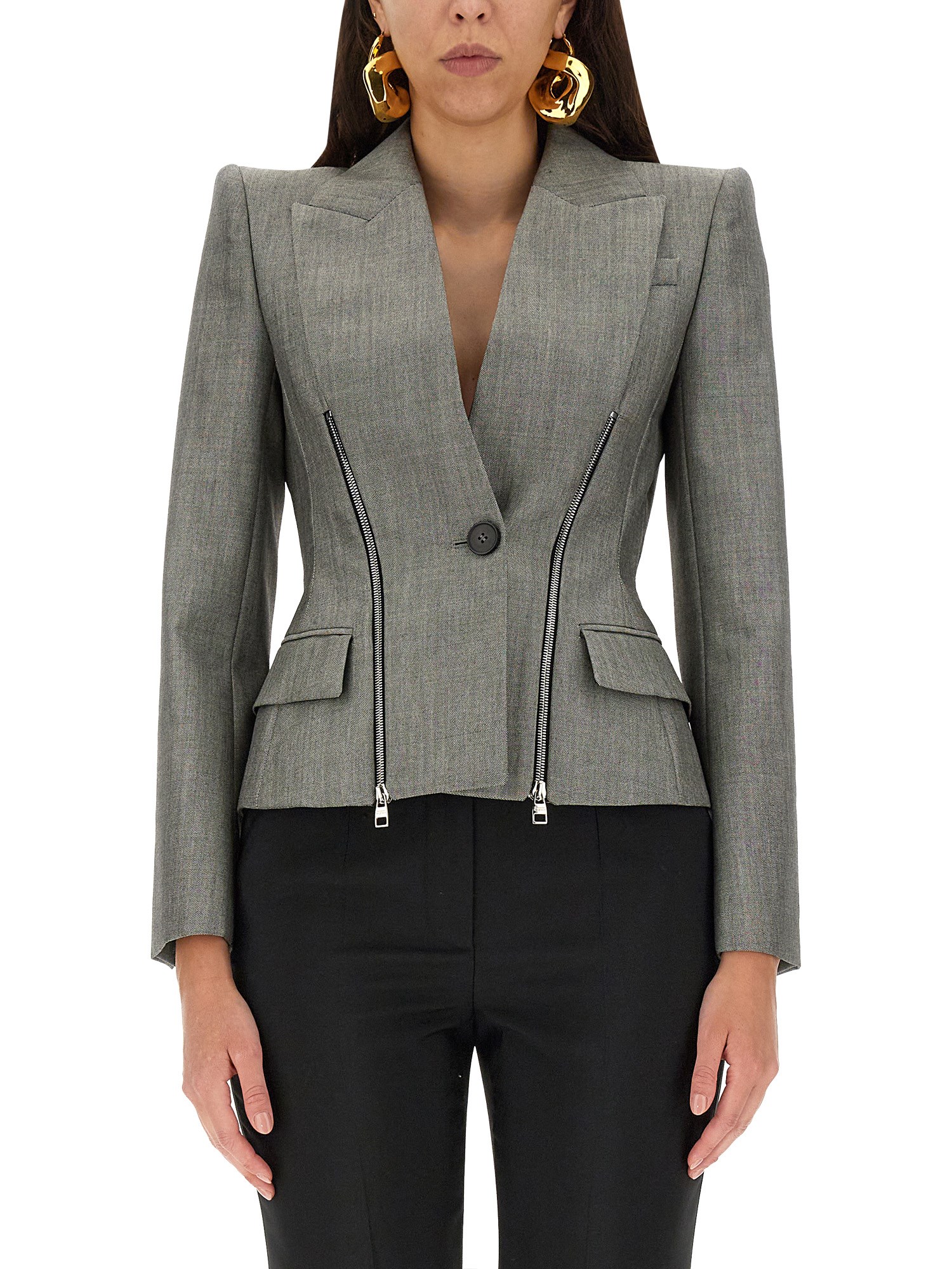 Alexander McQueen alexander mcqueen mohair blazer