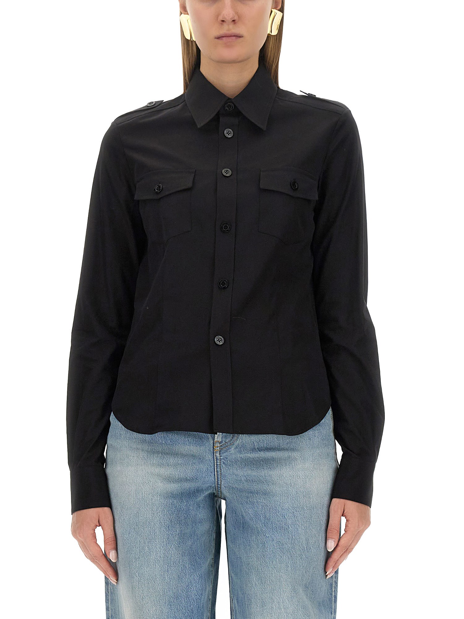 Saint Laurent saint laurent military shirt