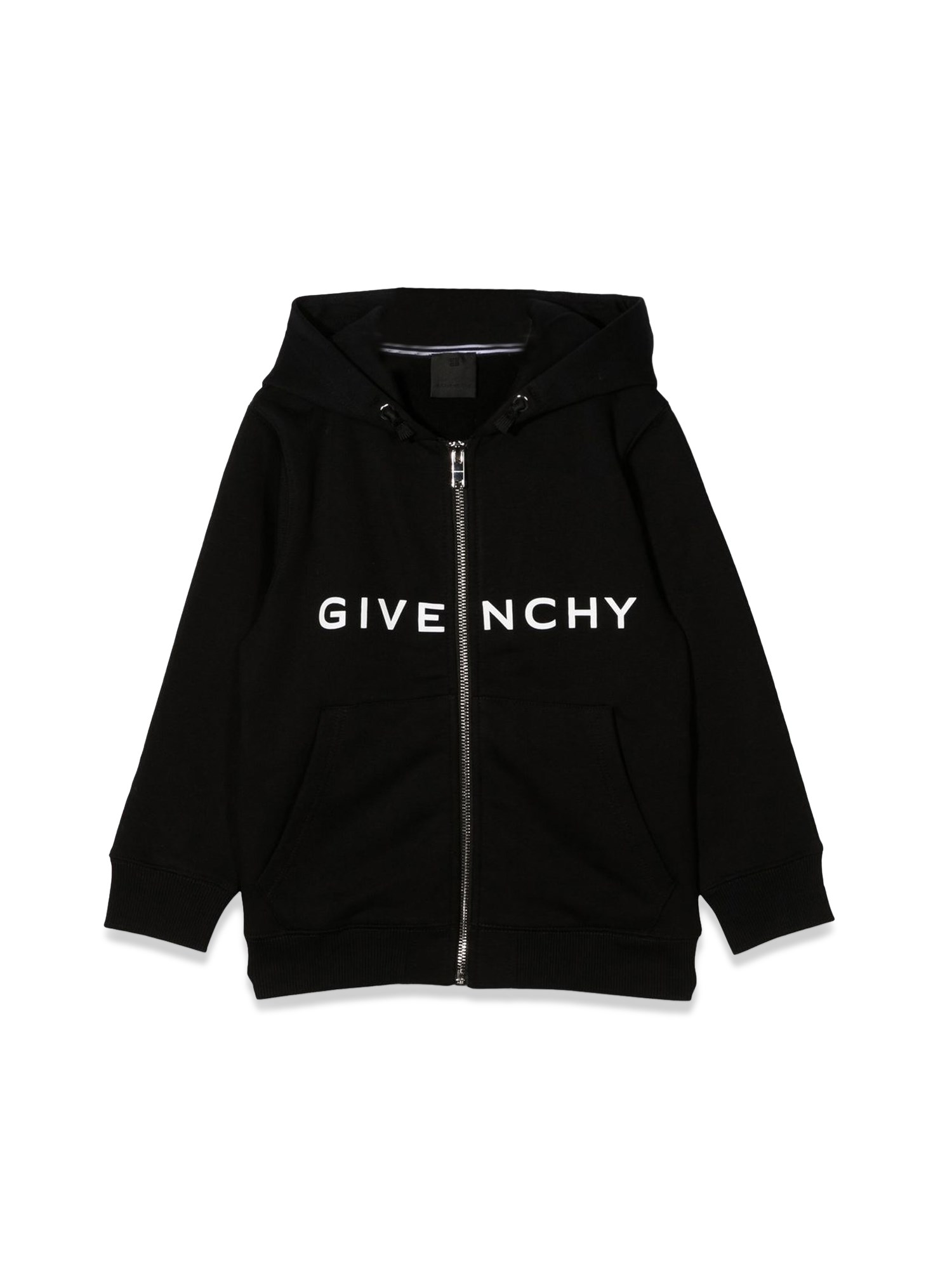 Givenchy givenchy zipper hooded cardigan with logo