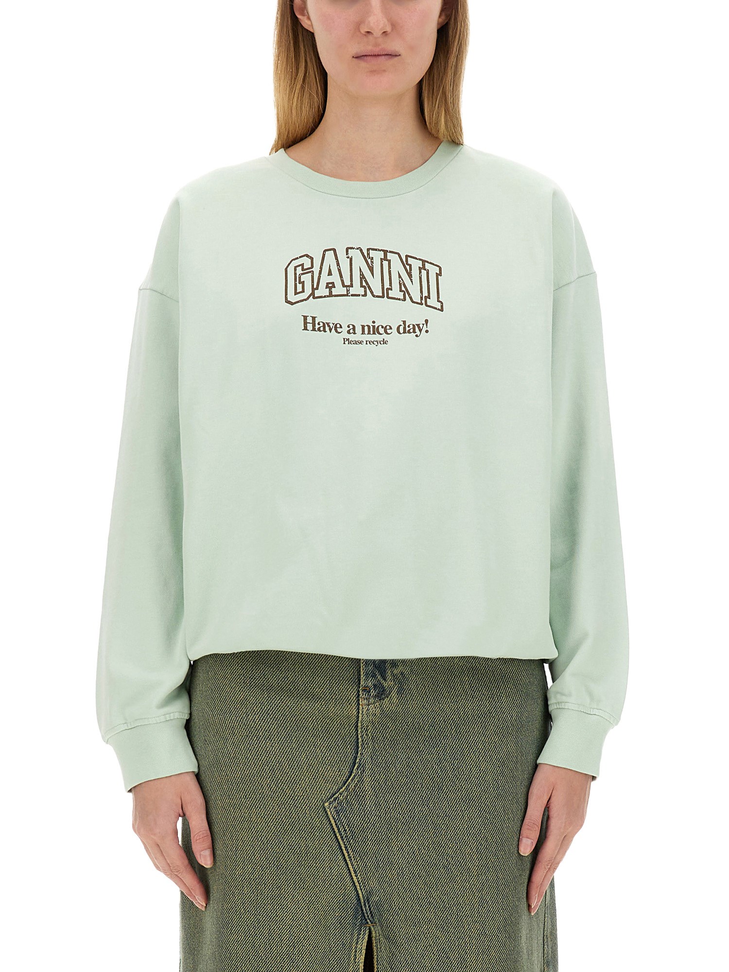 Ganni ganni oversize sweatshirt