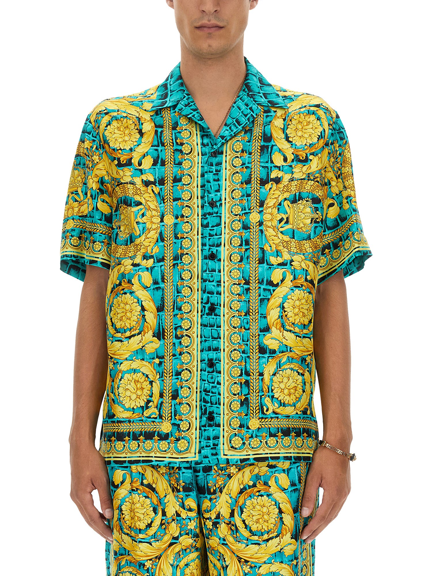 Versace versace twill shirt