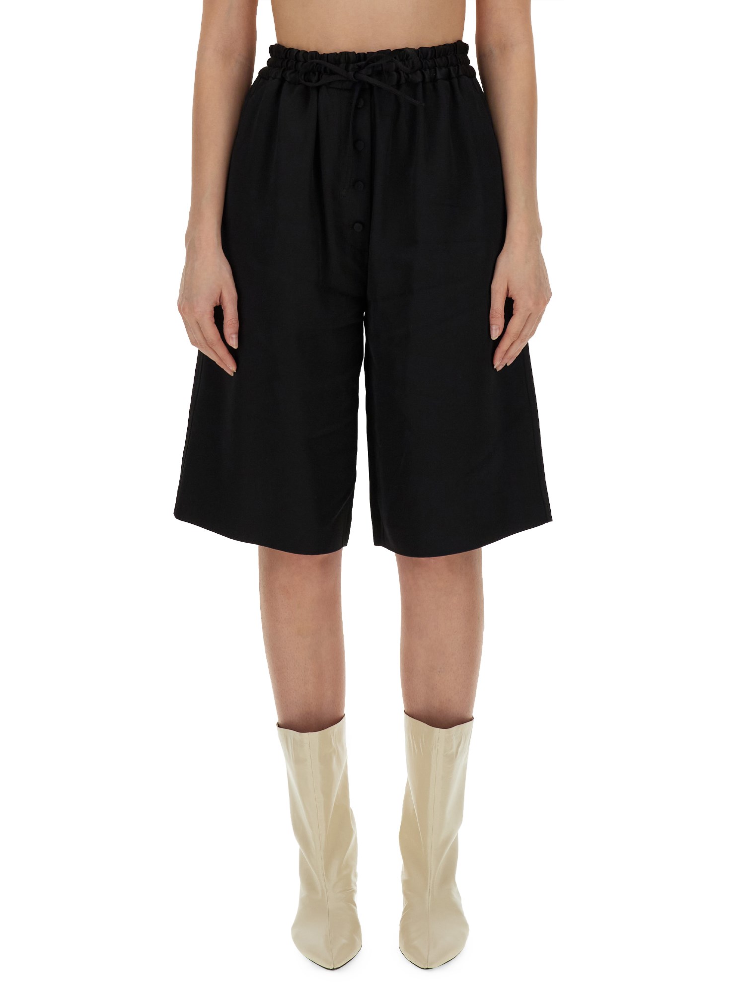 Jil Sander jil sander wide leg bermuda shorts