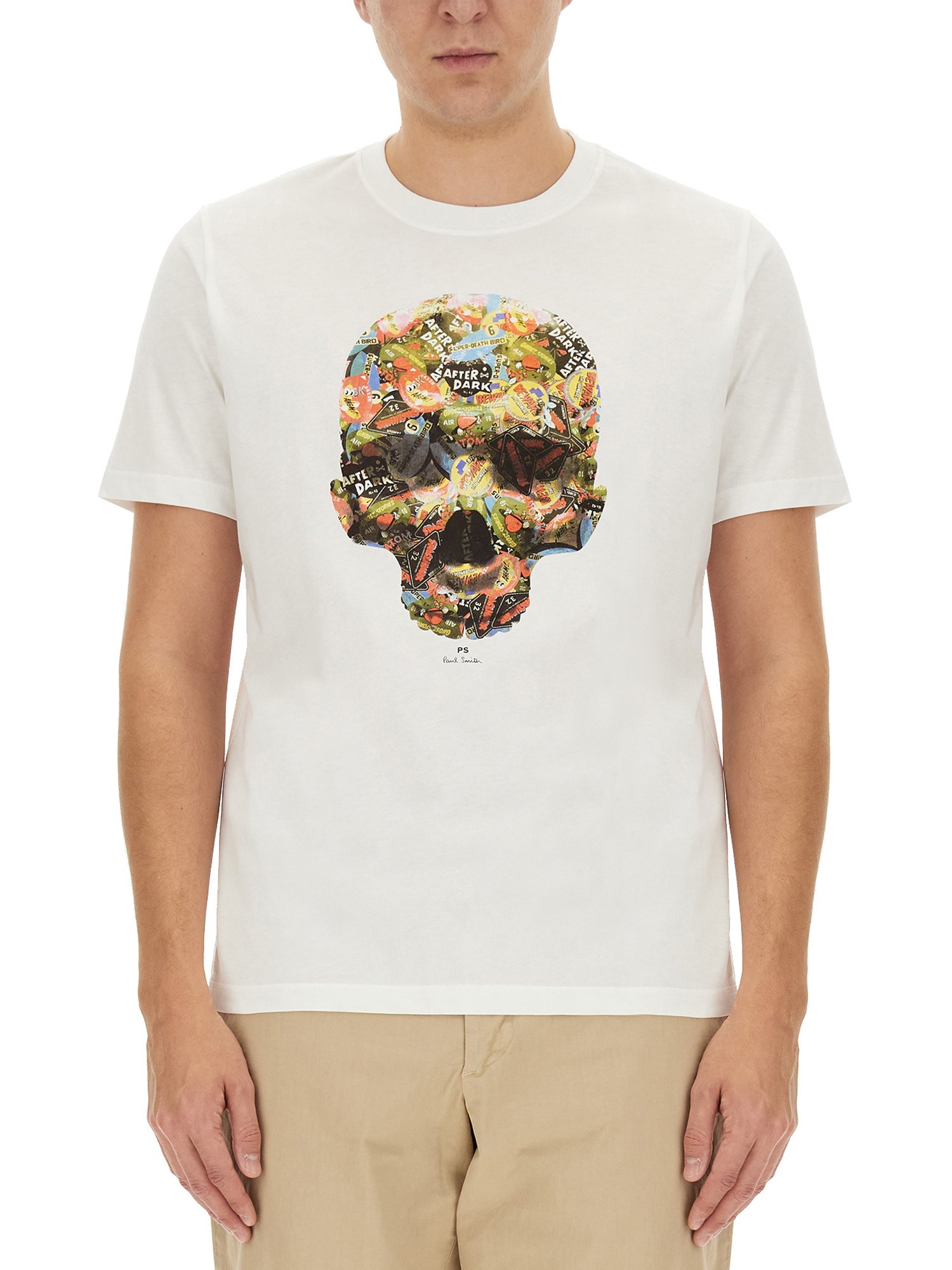  ps by paul smith skull print t-shirt