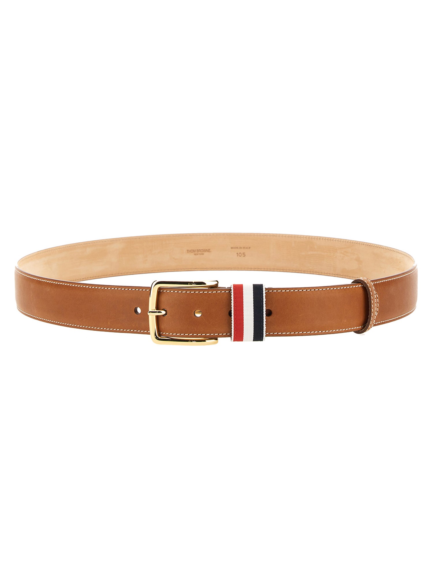 Thom Browne thom browne belt with rwb loop