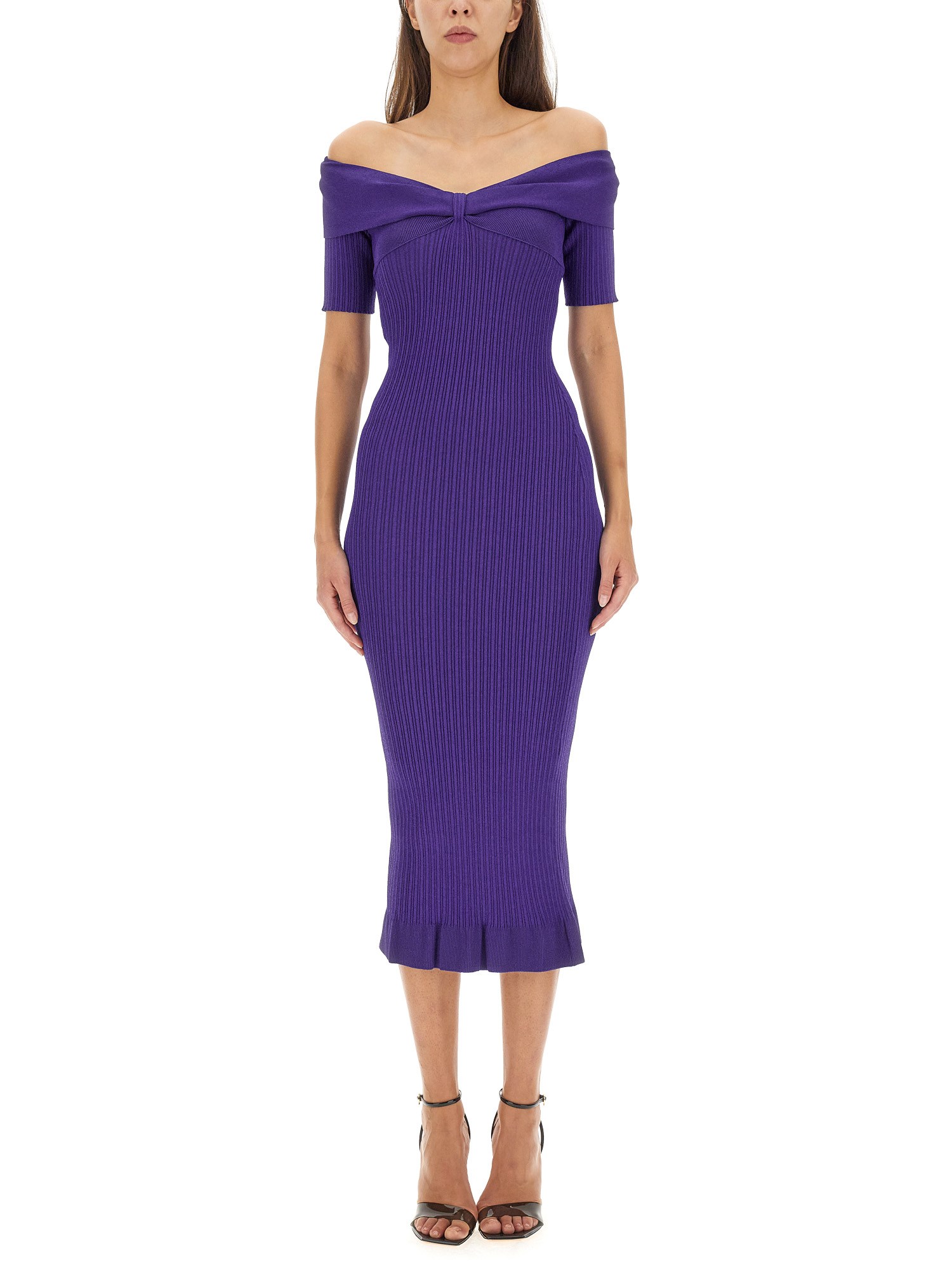 Philosophy Di Lorenzo Serafini philosophy di lorenzo serafini off-the-shoulder dress