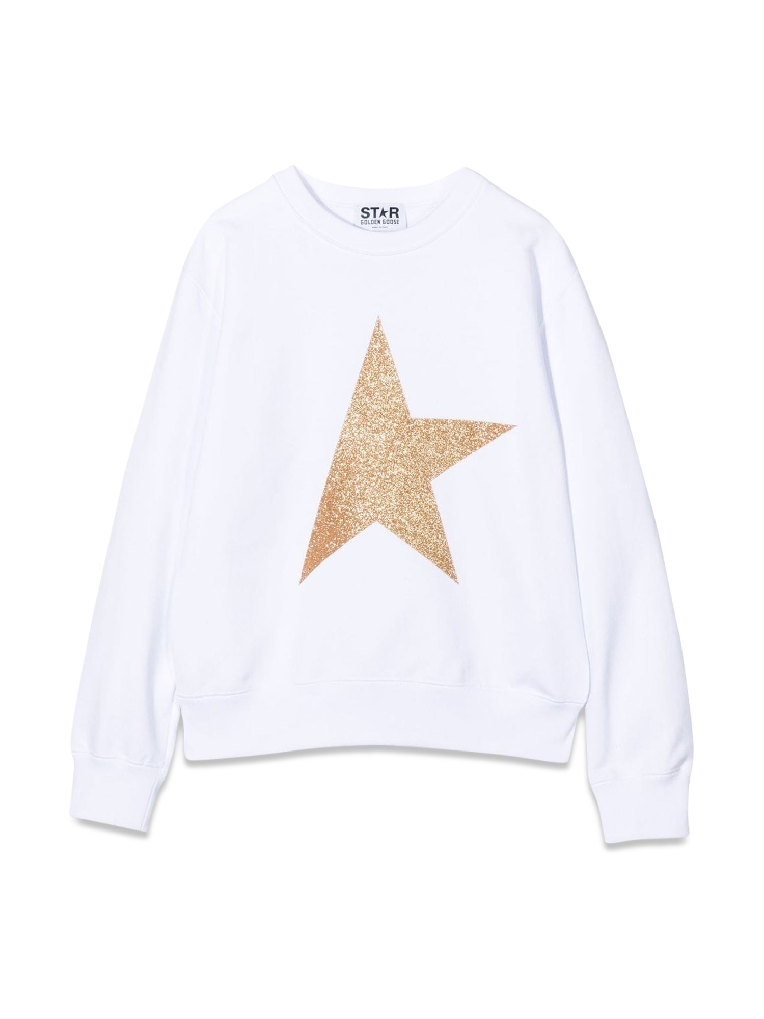 Golden Goose golden goose sweatshirt with glitter logo print