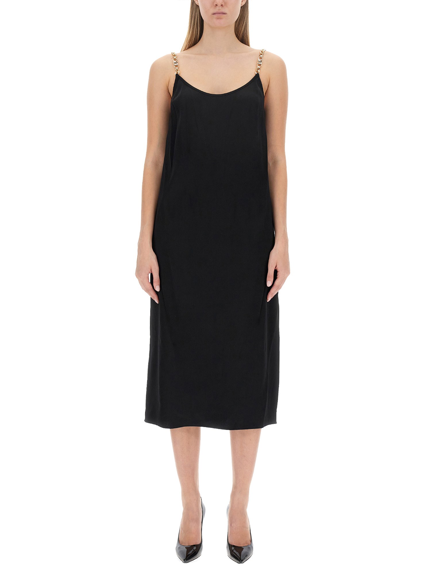  michael by michael kors dress with logo straps