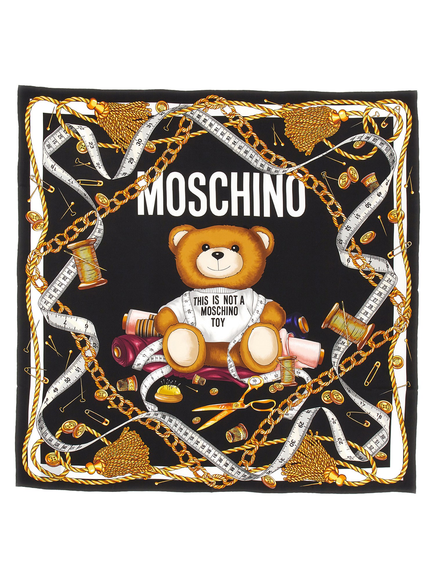 Moschino moschino silk scarf