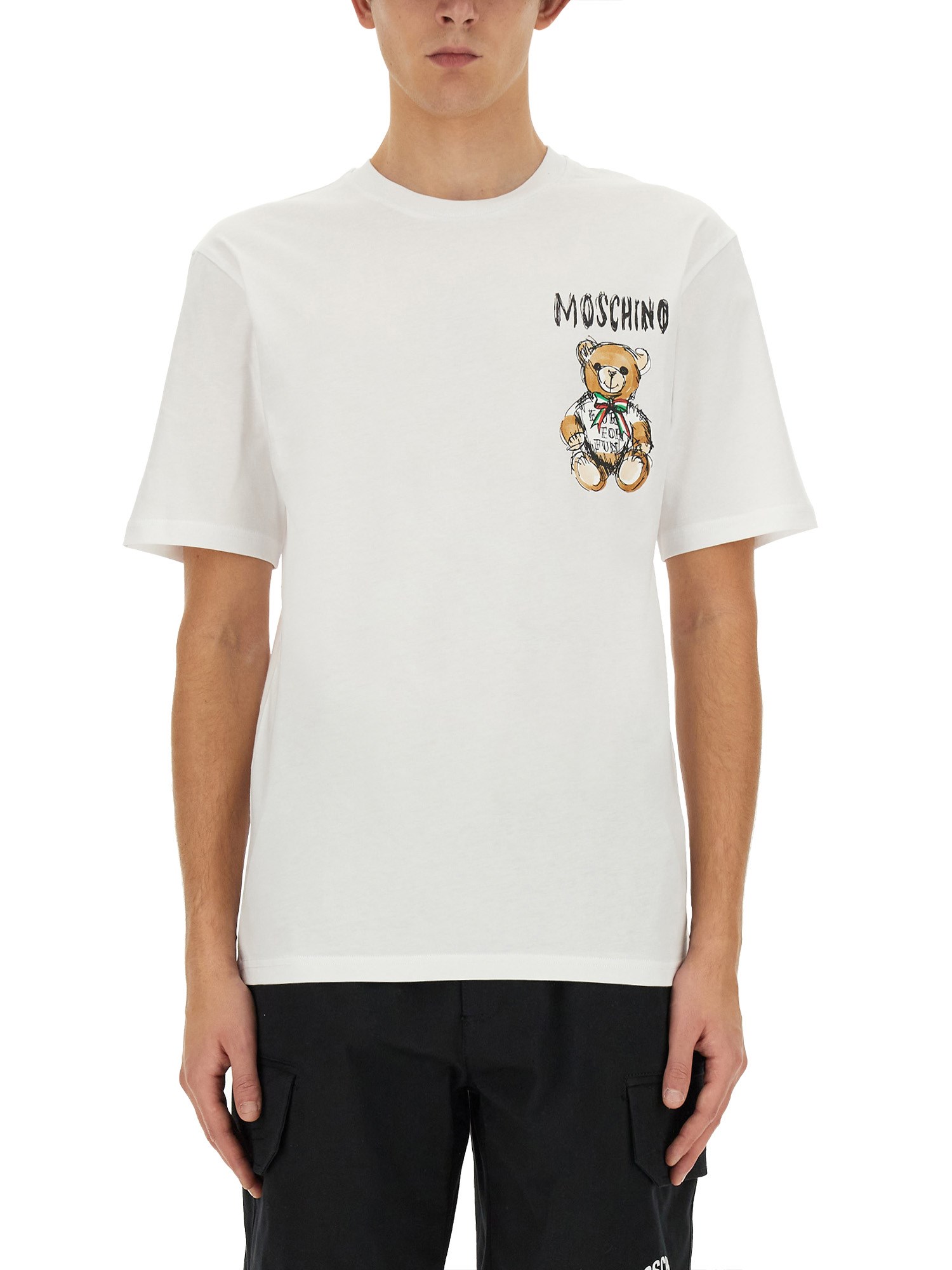 Moschino moschino multicolor logo t-shirt
