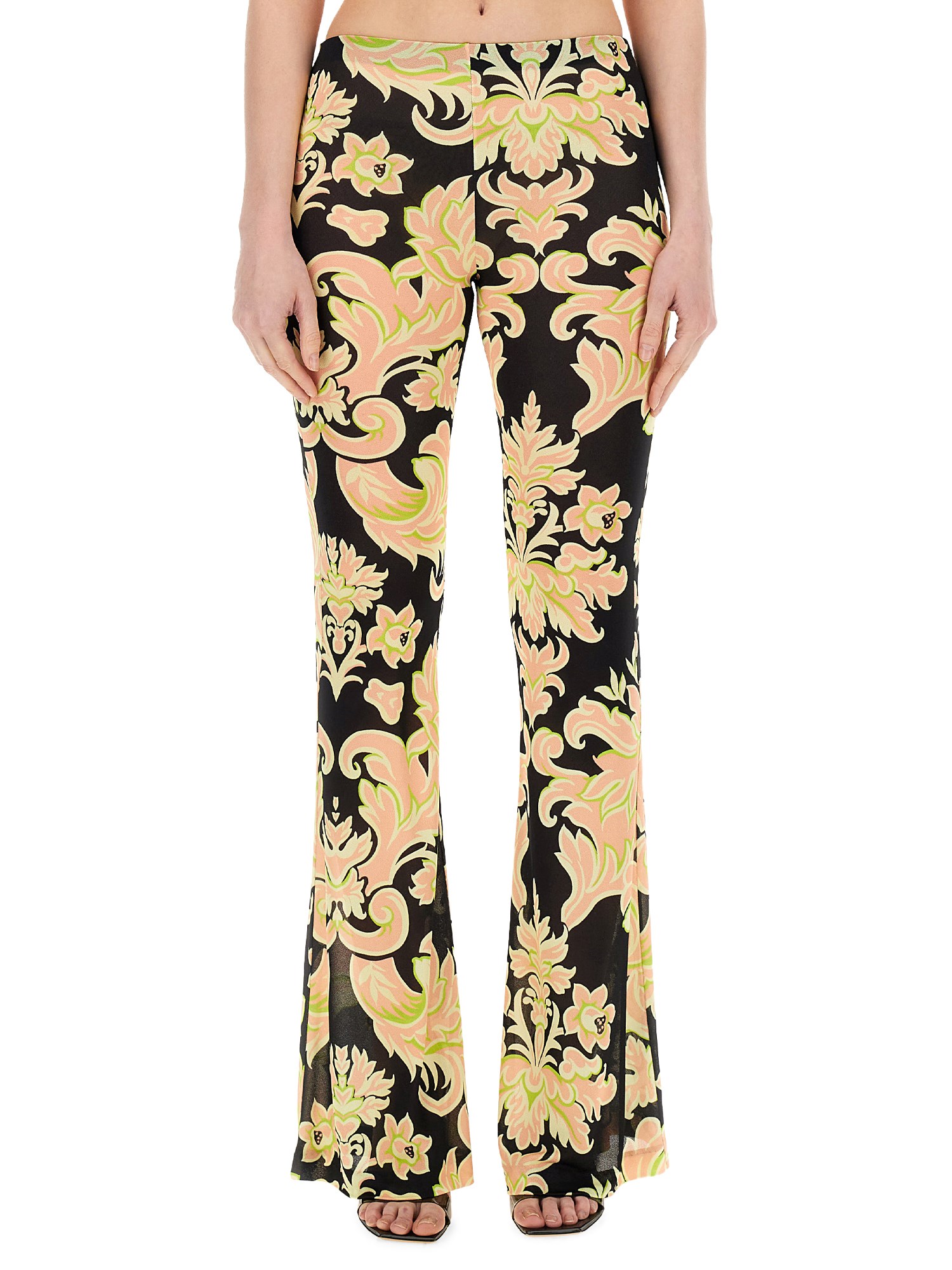 Etro etro printed jersey pants