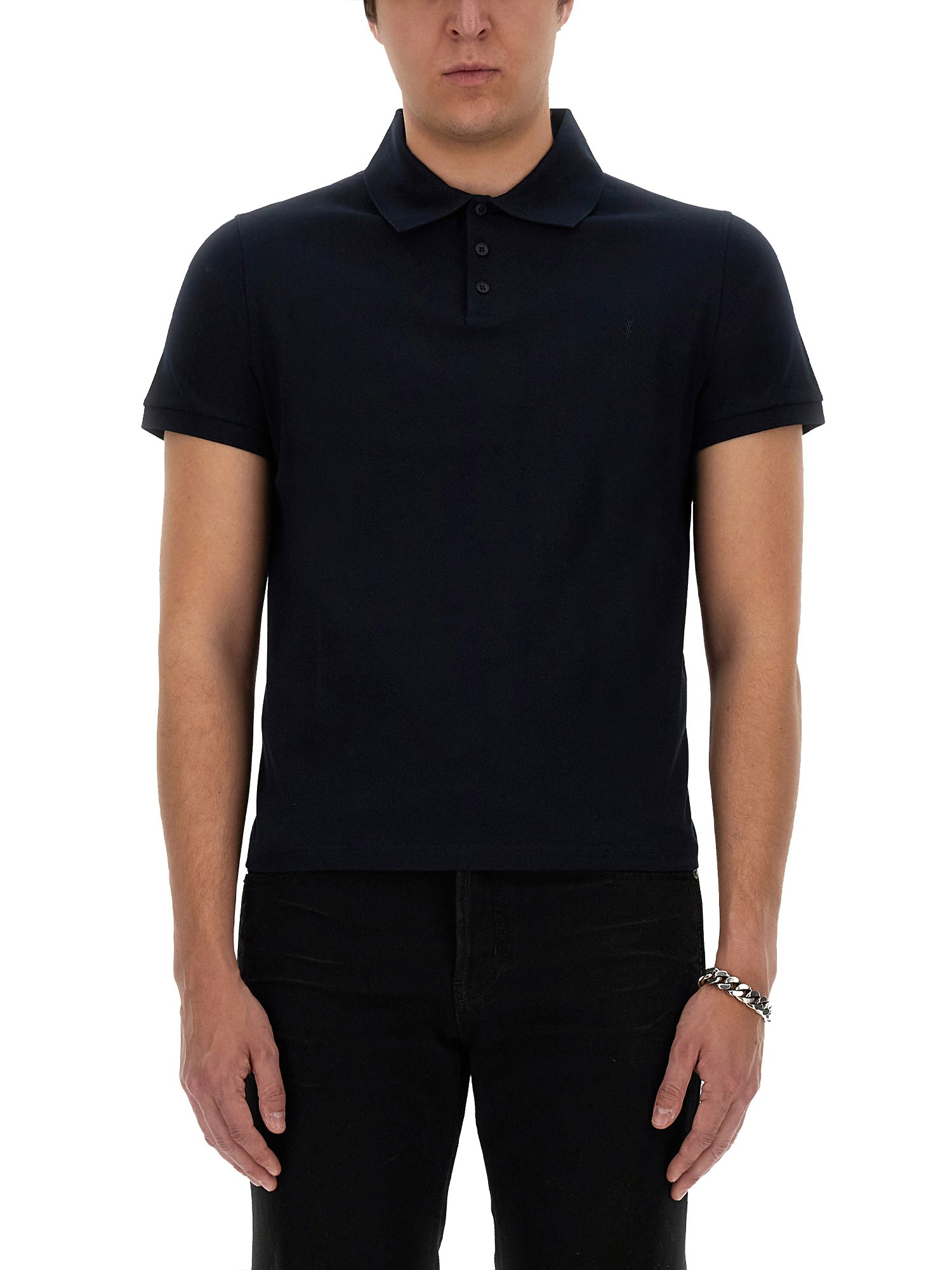 Saint Laurent saint laurent monogram polo