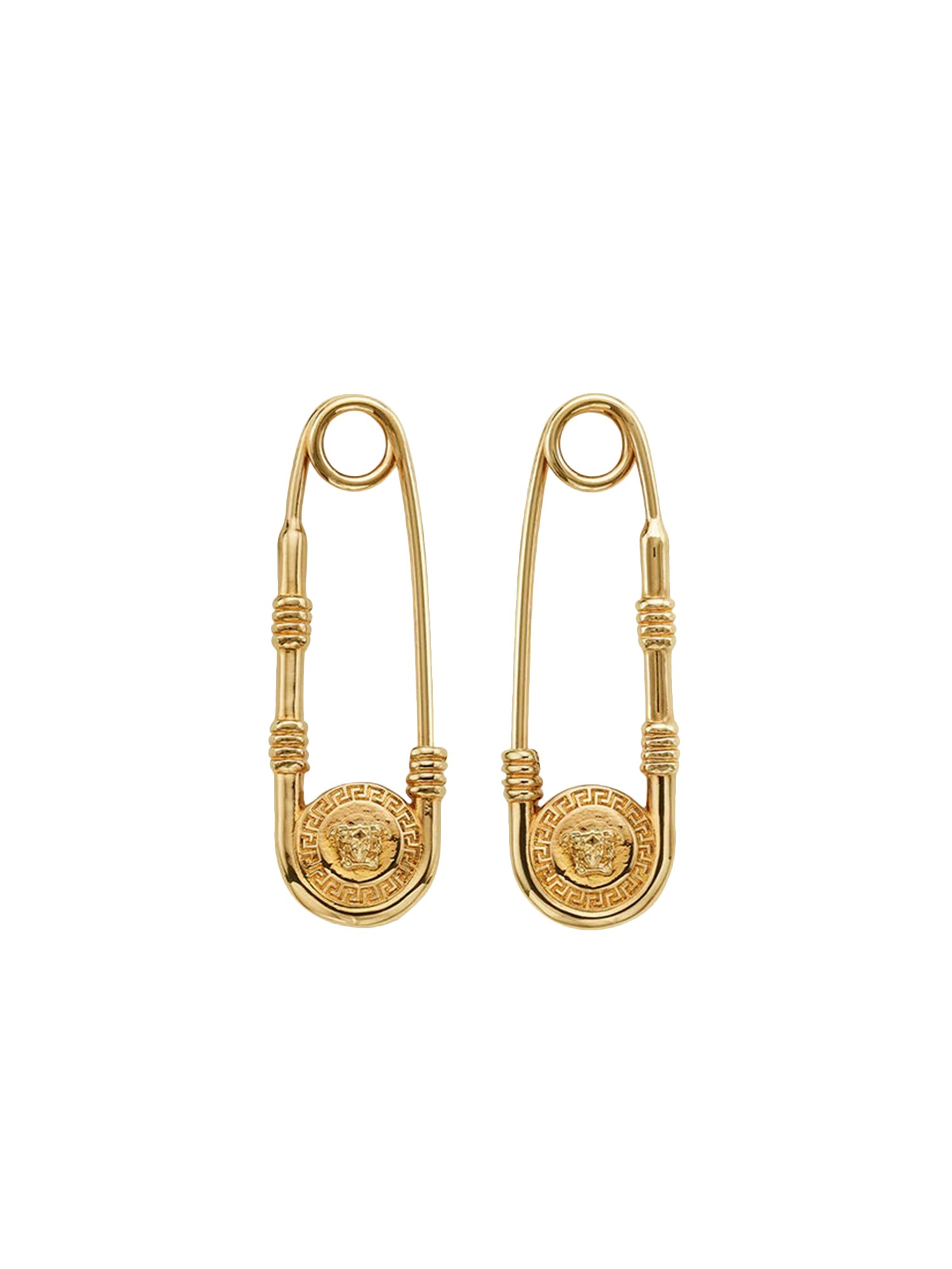 Versace versace safety pin earrings
