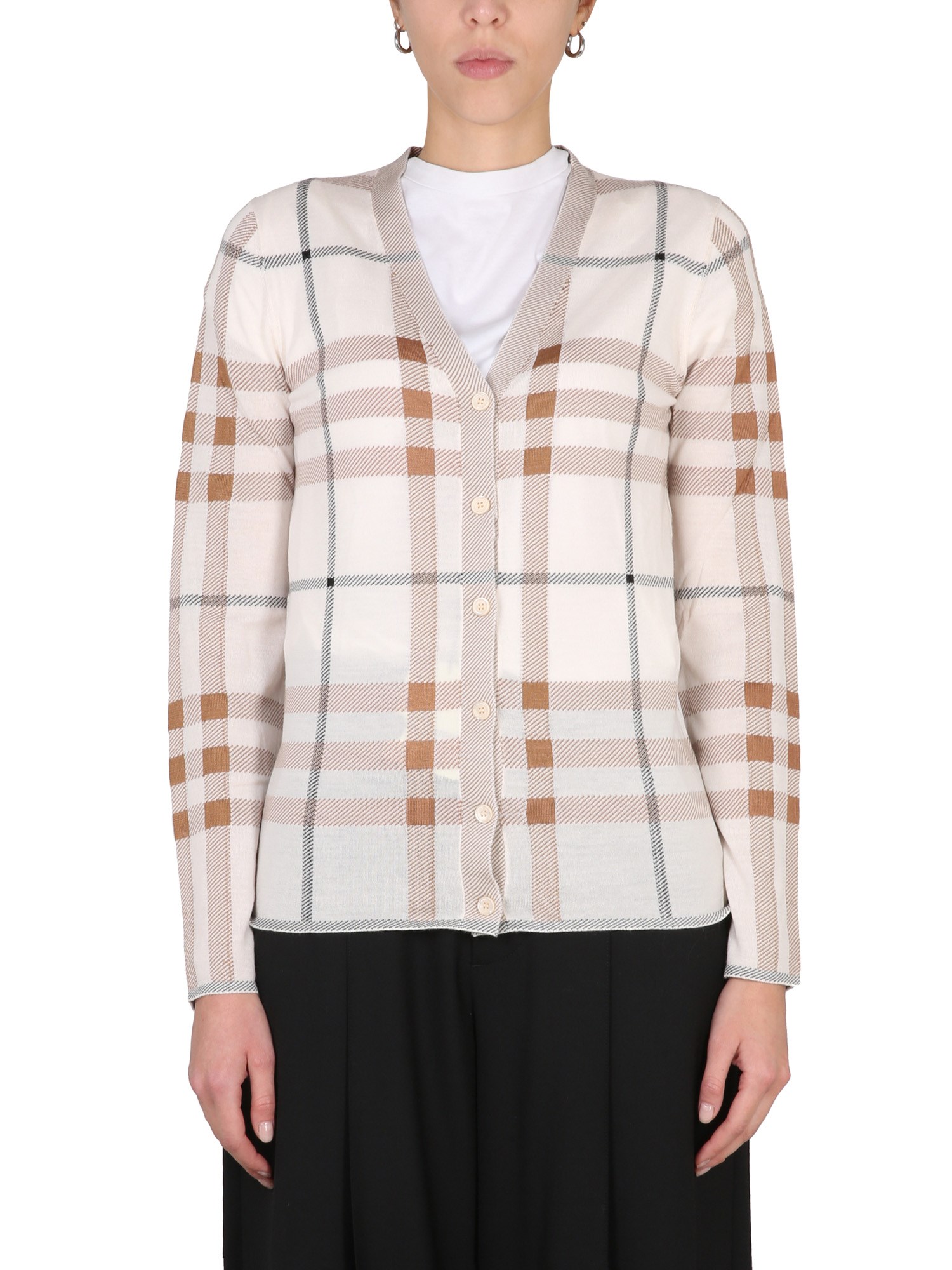 Burberry burberry check pattern cardigan