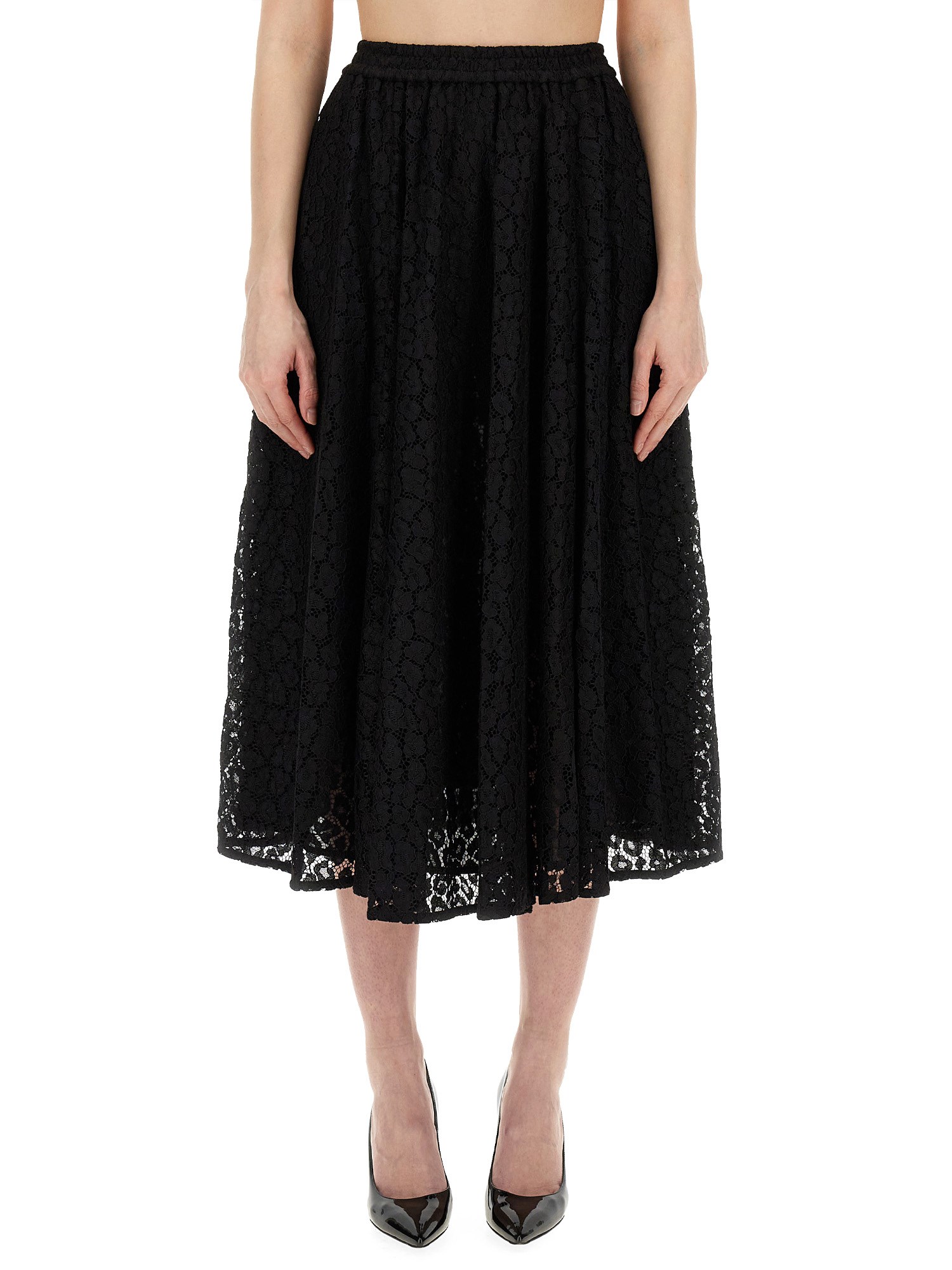  michael by michael kors lace longuette skirt