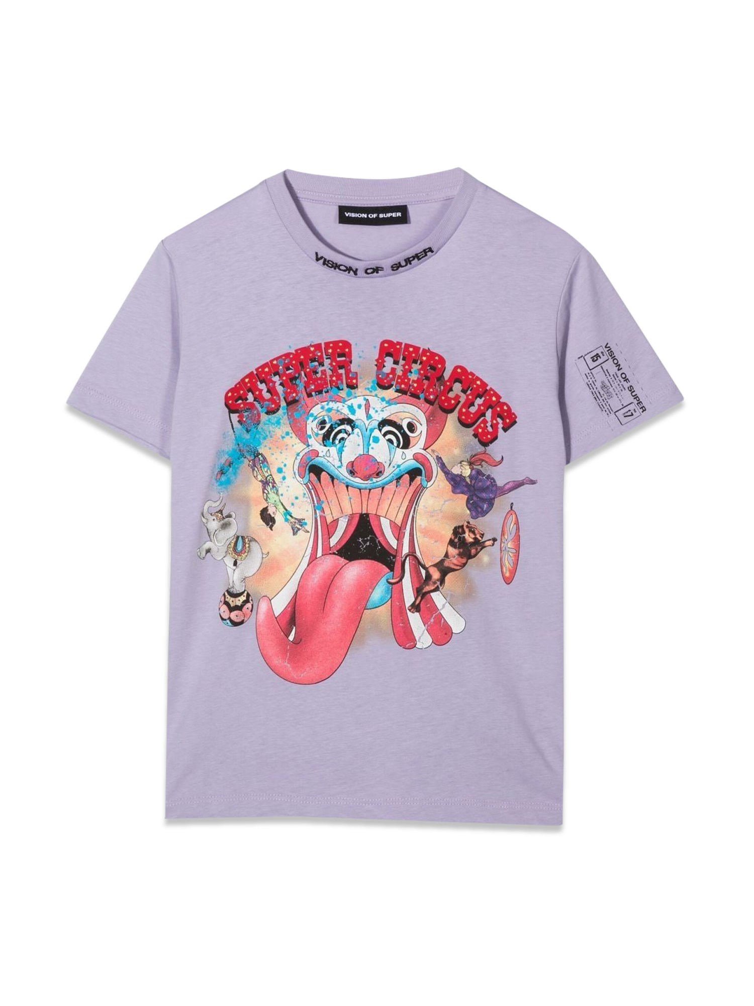 Vision Of Super vision of super lilac kids t-shirt with tongue print