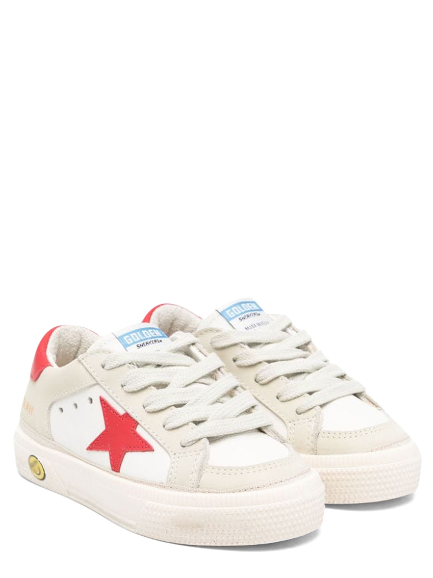 Golden Goose golden goose may leather and nubuck upper leather star and heel