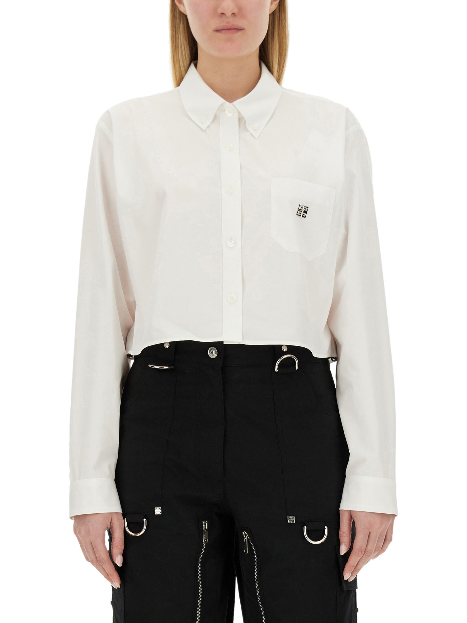 Givenchy givenchy cropped shirt