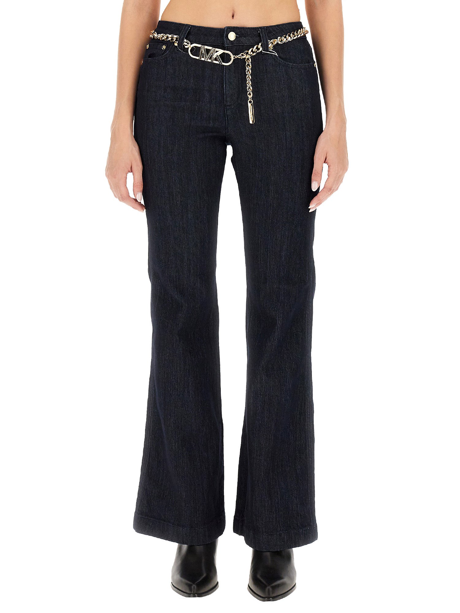  michael by michael kors flare fit jeans