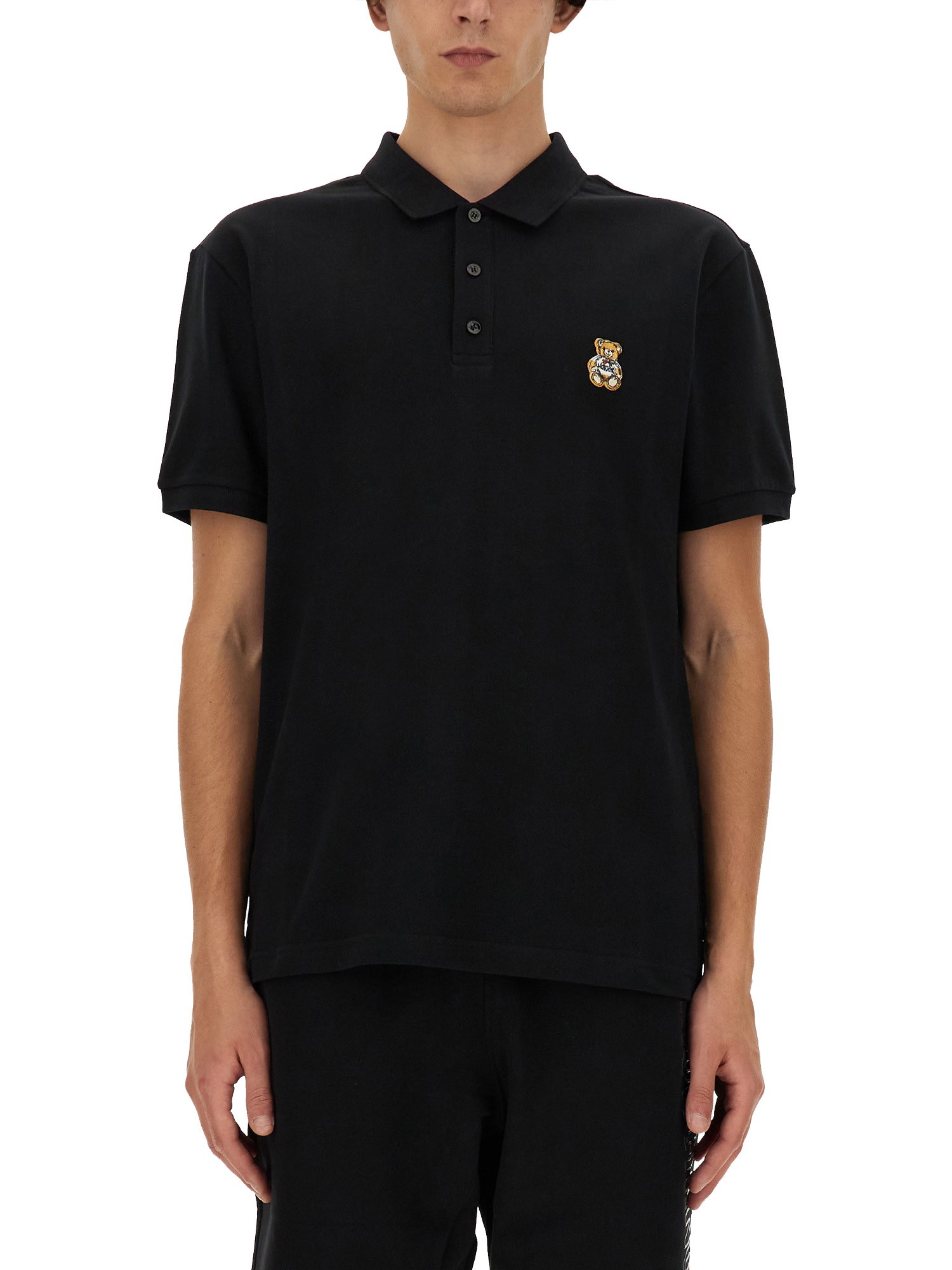 Moschino moschino polo teddy patch