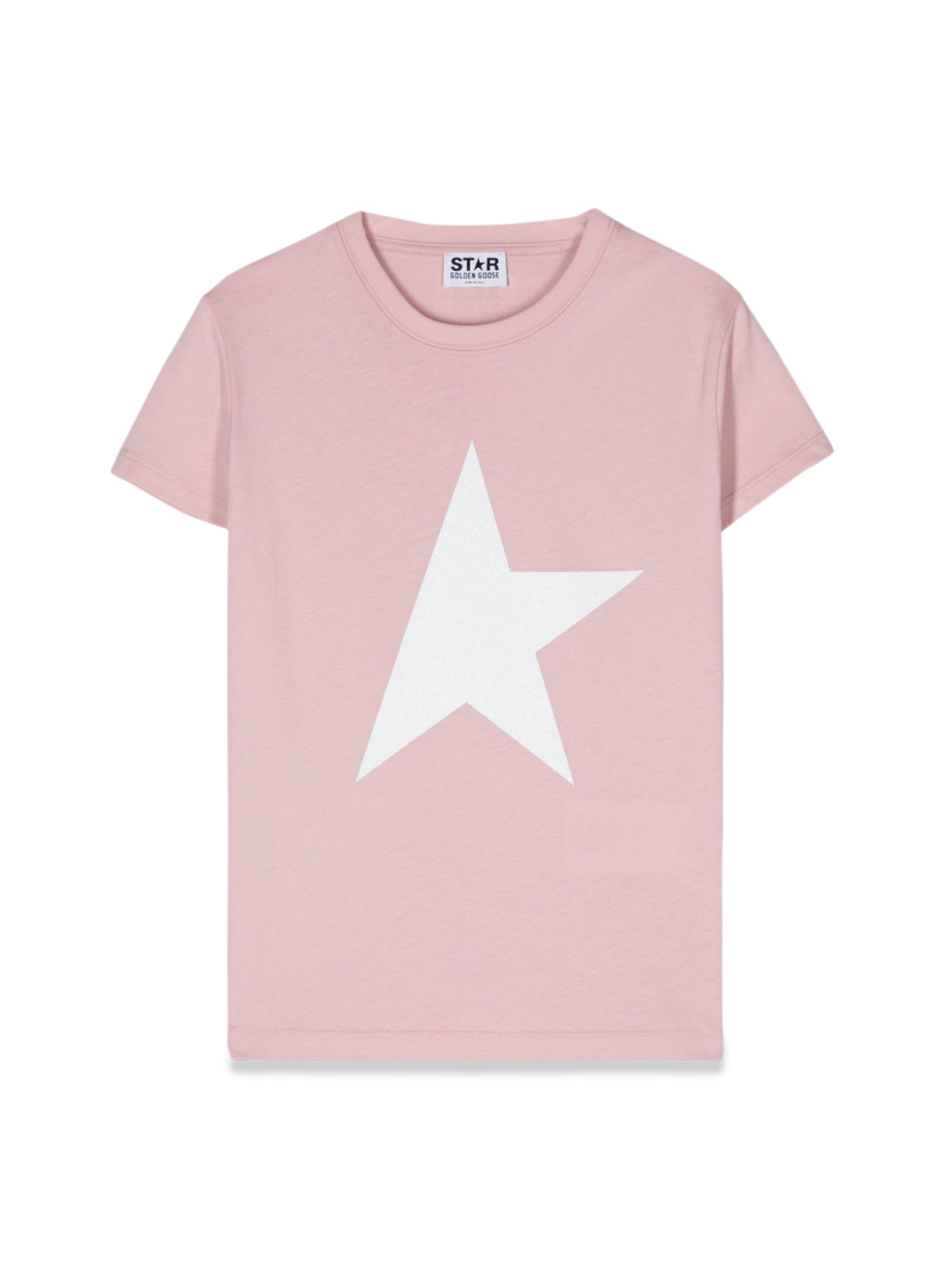 Golden Goose golden goose star/ girl's t-shirt s/s logo/ big star printed/ logo
