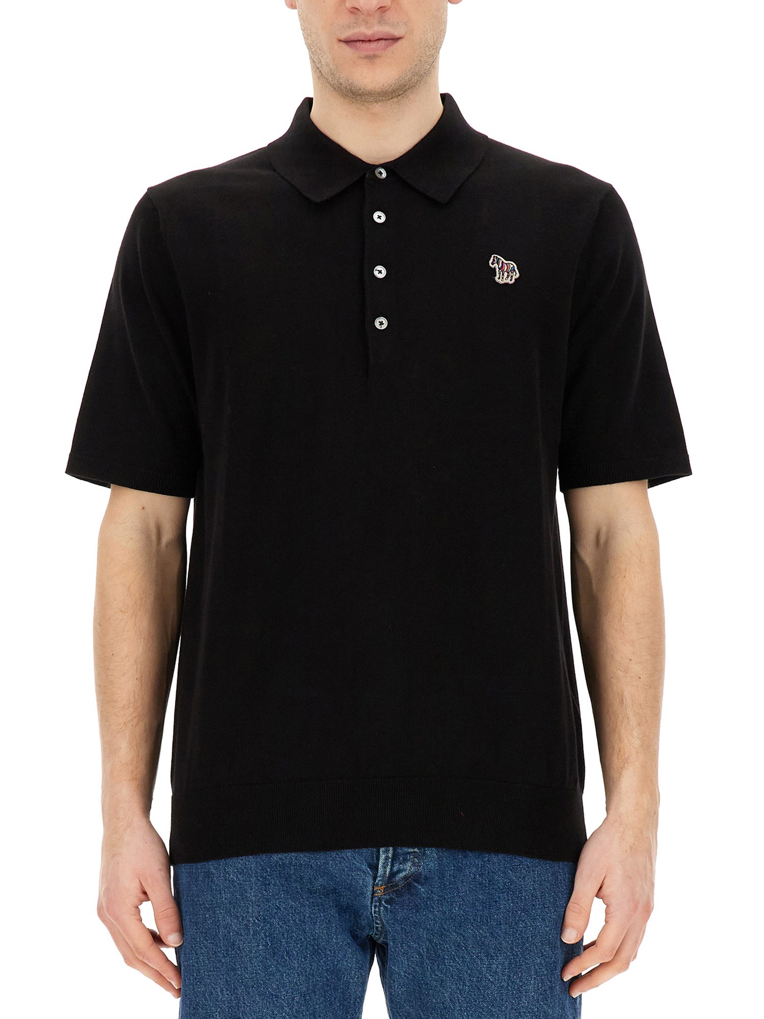  ps by paul smith polo shirt with zebra patch