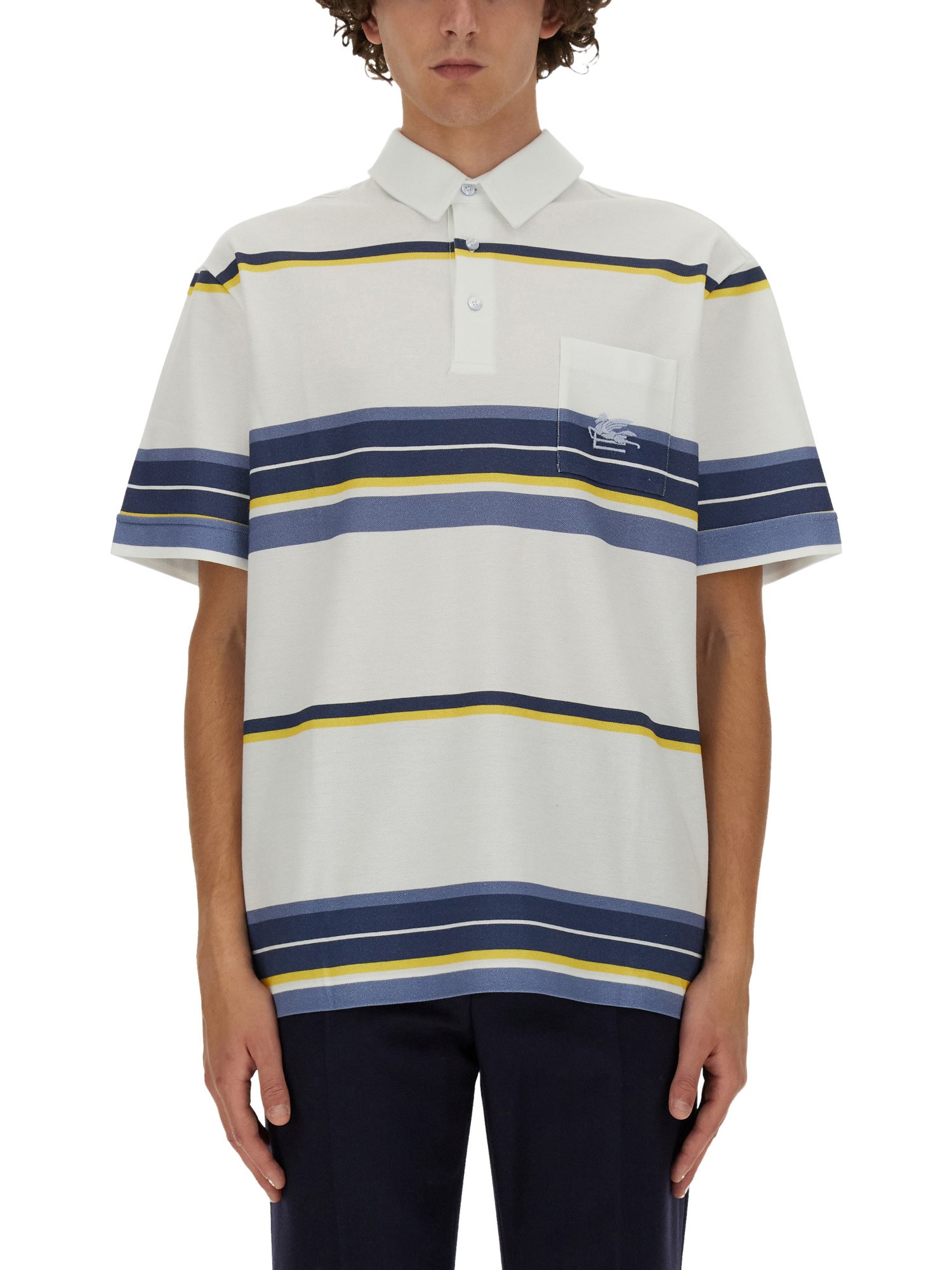 Etro etro polo shirt with pegasus embroidery