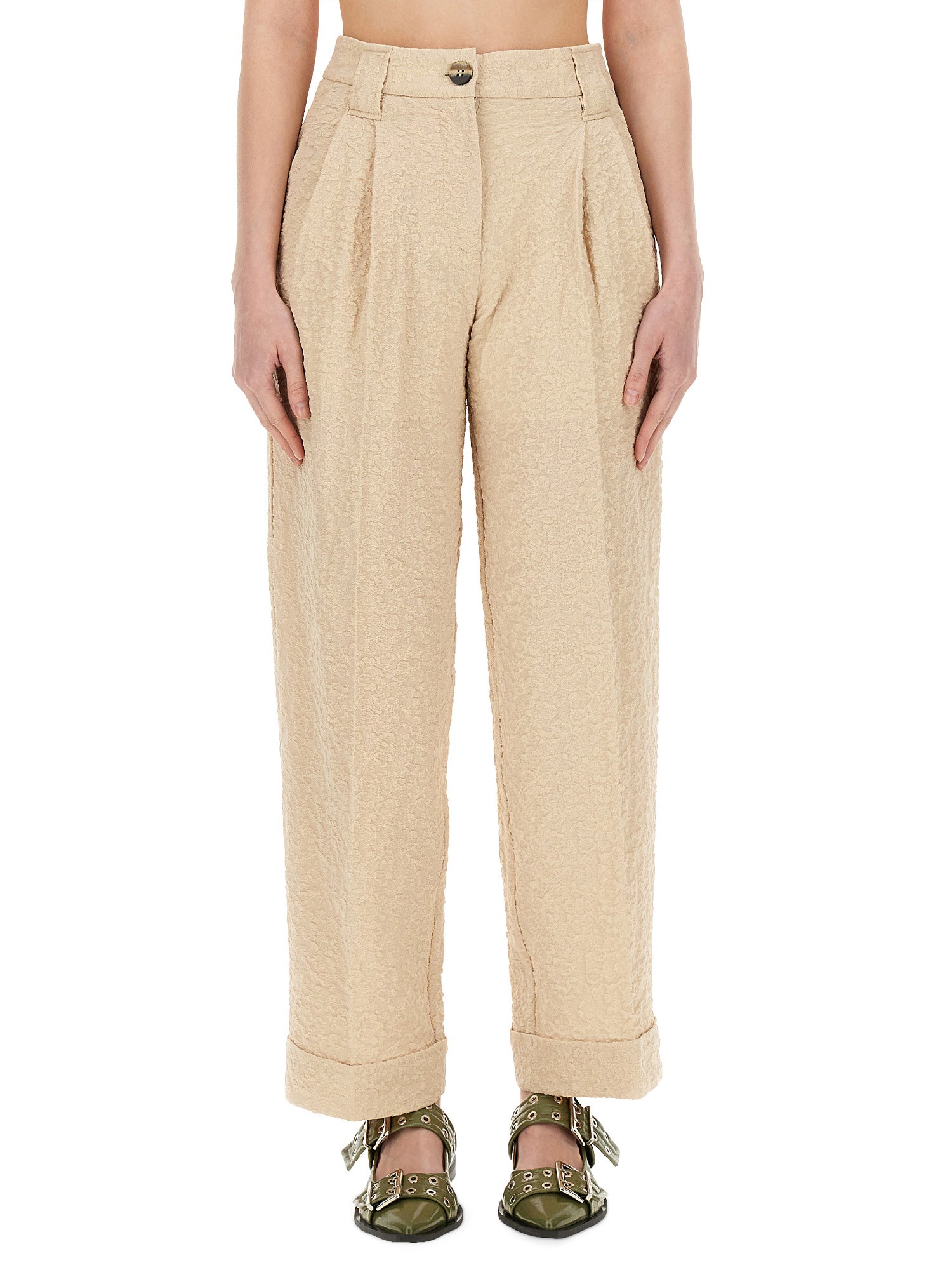 Ganni ganni regular fit pants