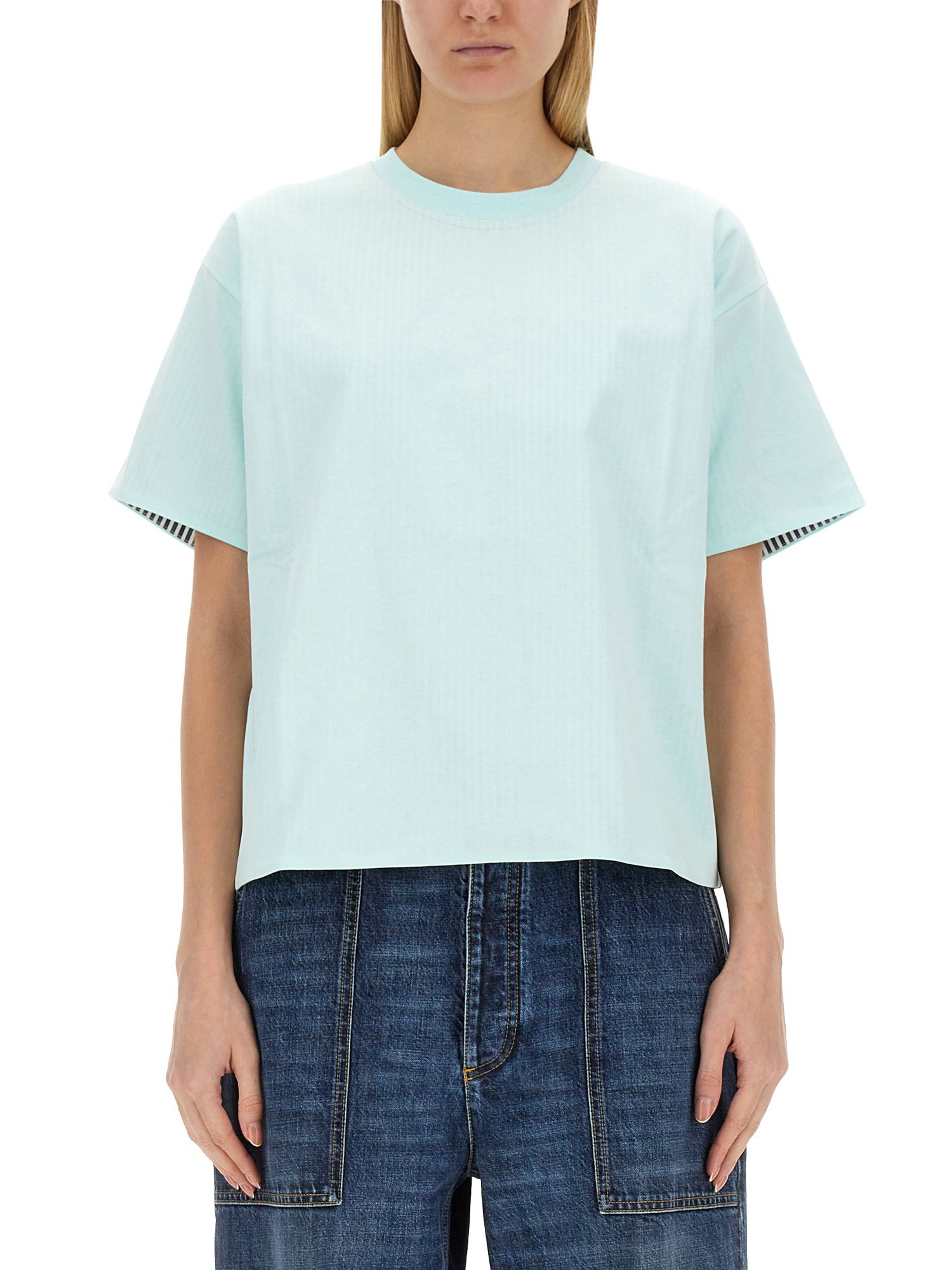 Bottega Veneta bottega veneta double layer cotton t-shirt