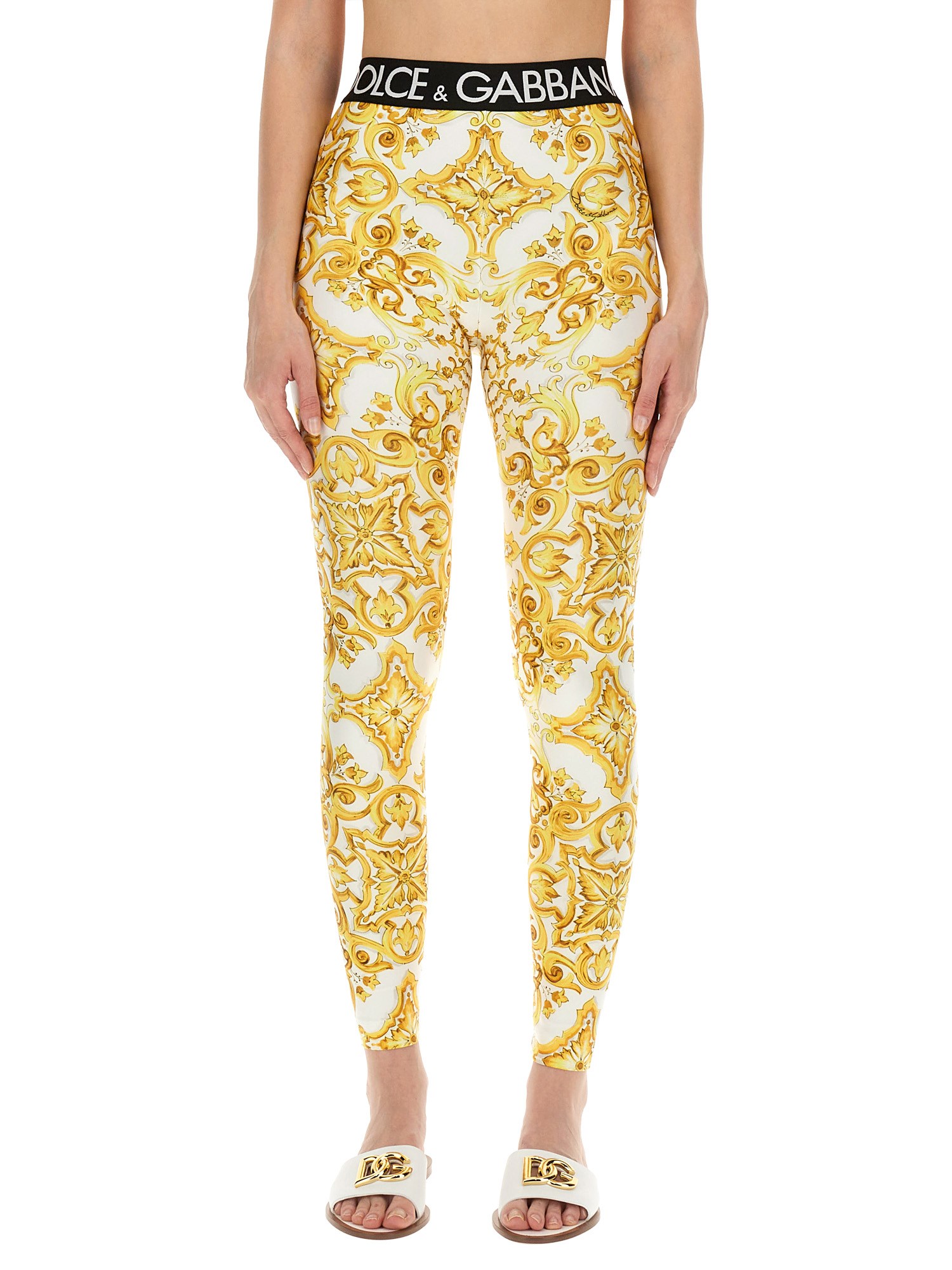 Dolce & Gabbana dolce & gabbana majolica print jersey leggings