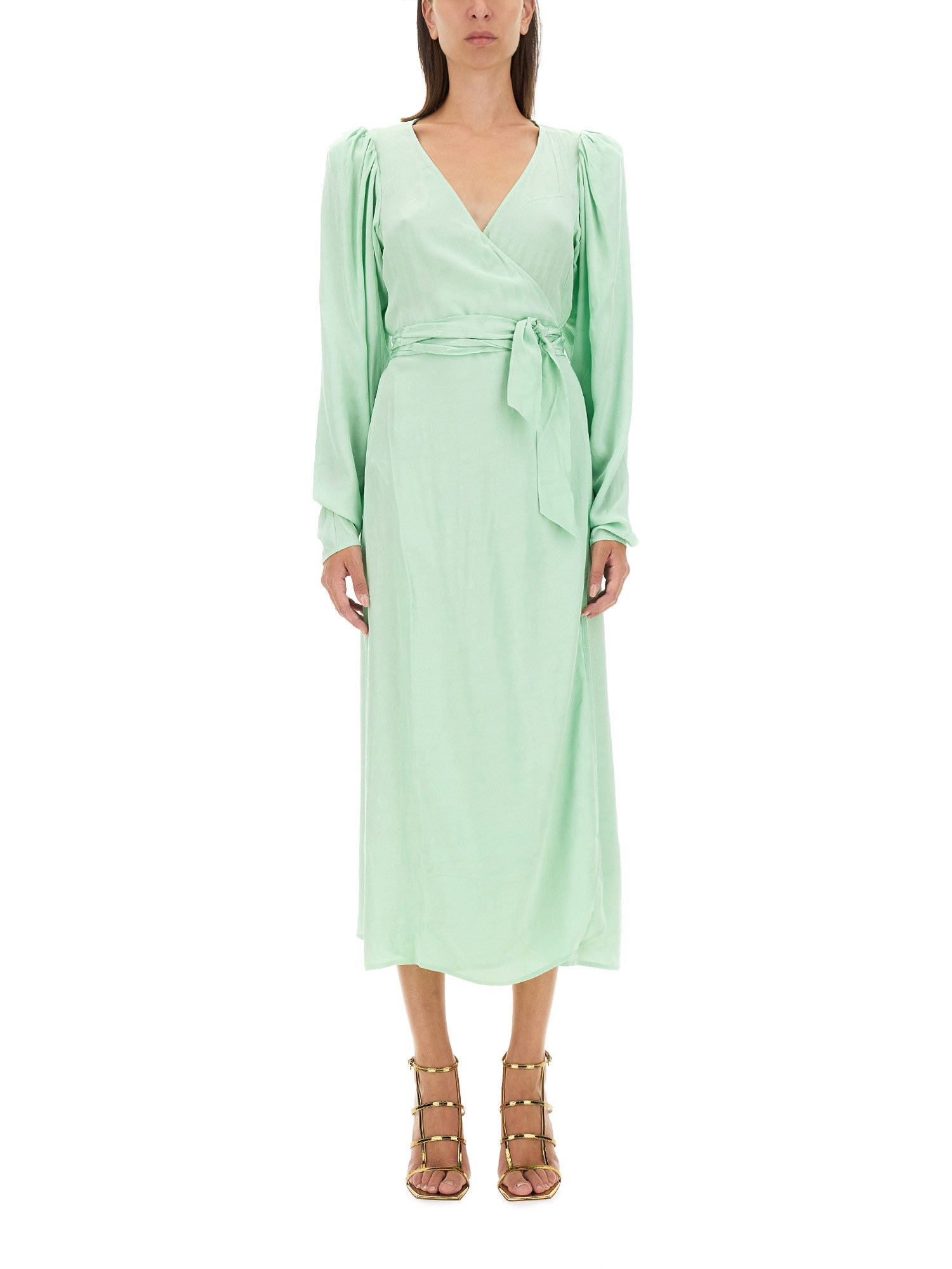  rotate birger christensen midi dress