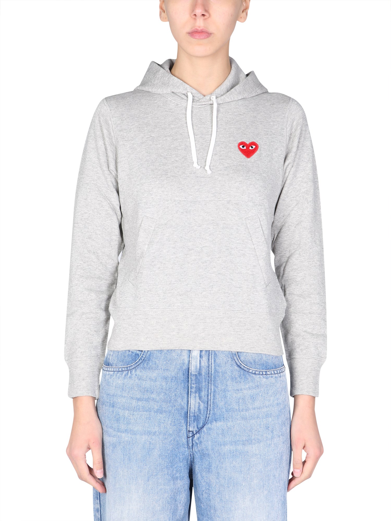 Comme Des Garçons Play comme des garcons play sweatshirt with logo patch