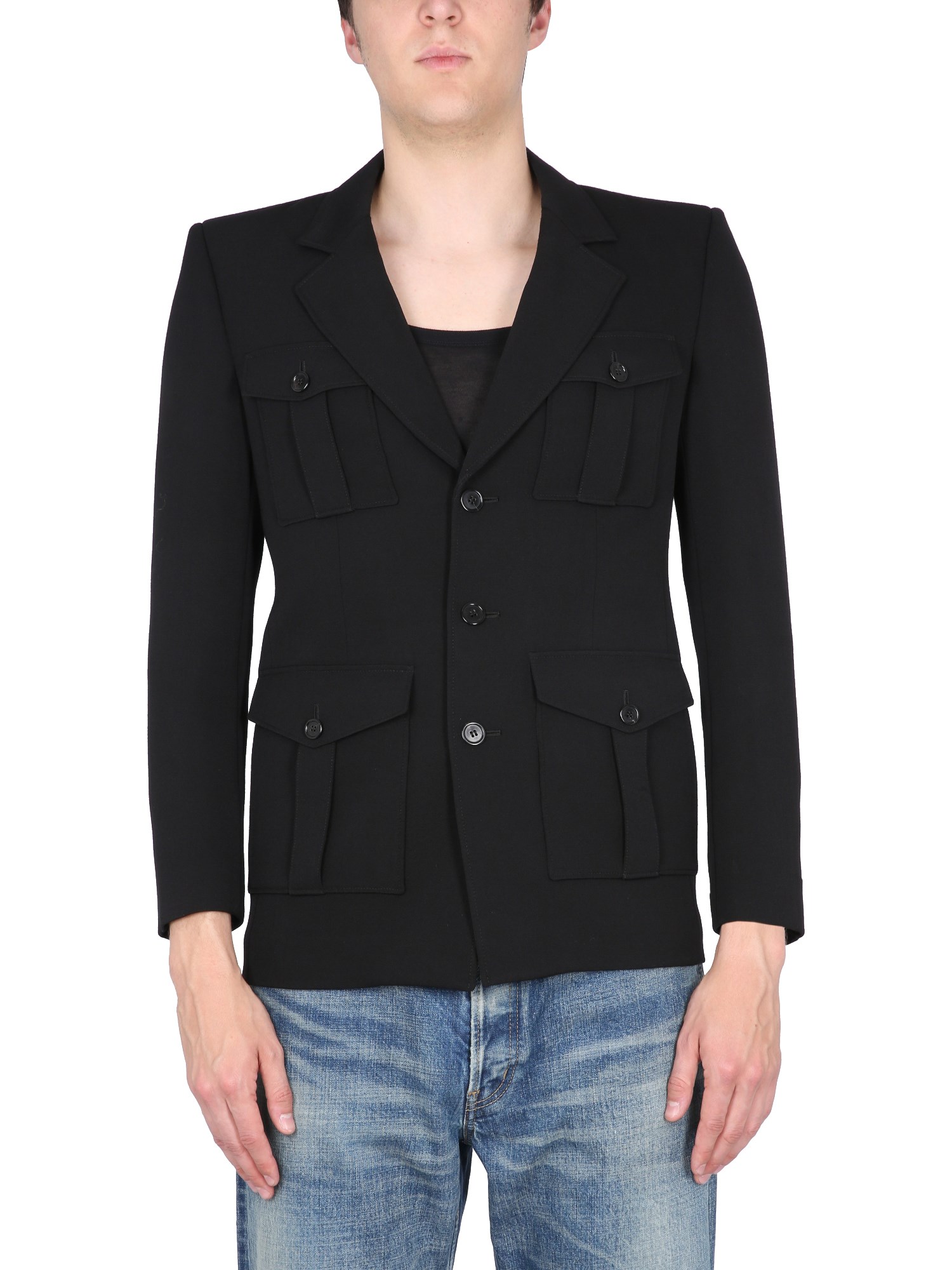 Saint Laurent saint laurent saharienne jacket