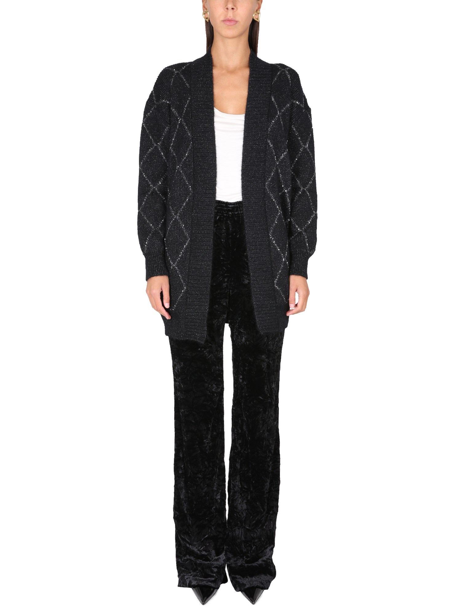 Saint Laurent saint laurent long lame' cardigan